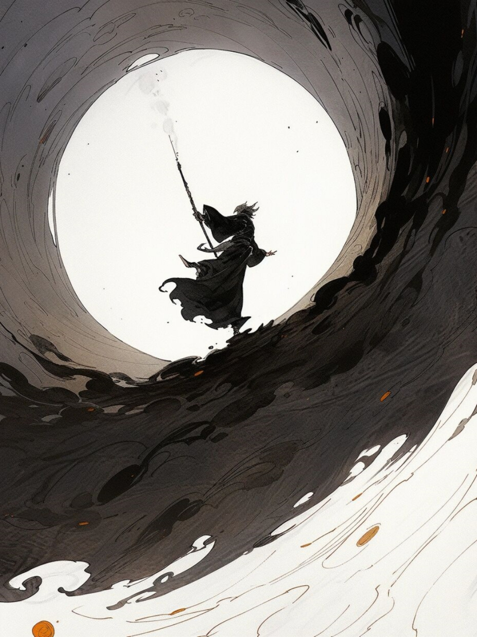 水墨武侠画  水墨武侠壁纸,那是我心中的一片江湖.