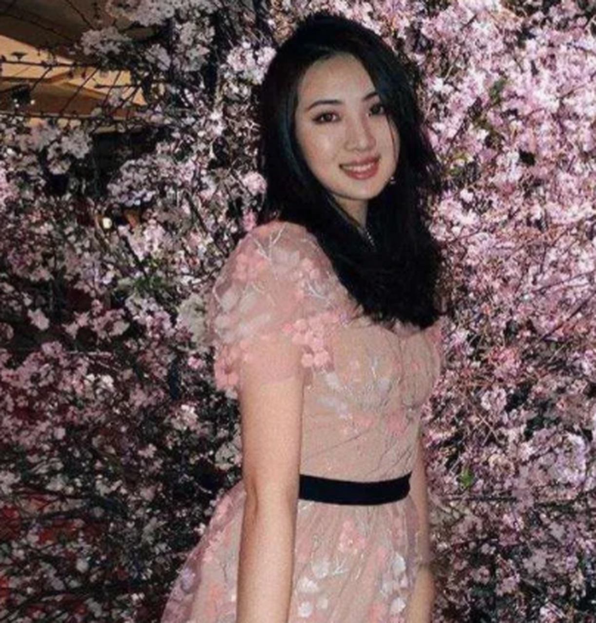 年轻时的孟晚舟面相温婉大气,她面对镜头从来都是笑,至始至终,而且