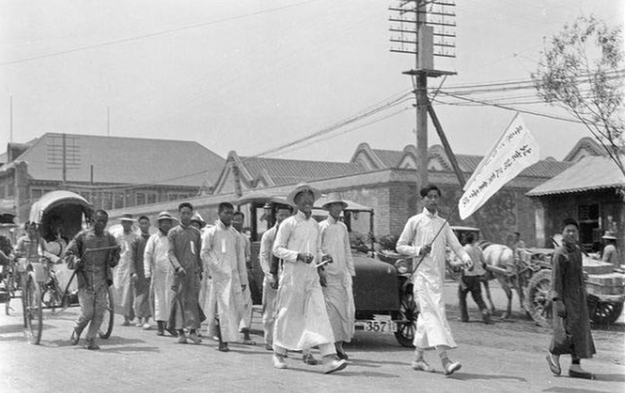 历史老照片 1919年,五四运动.