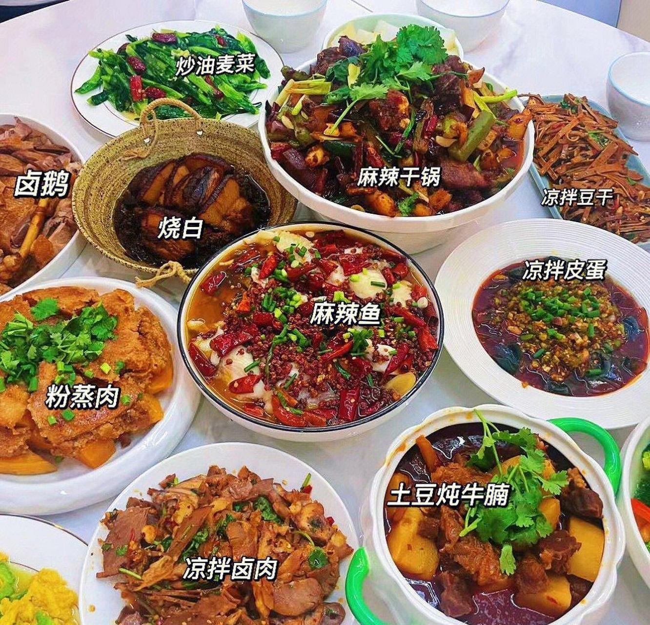 招待朋友的满汉全席家常菜|||哪样是你的最爱?
