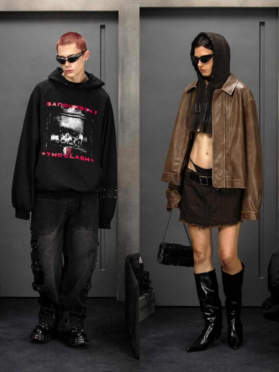 精致又不羁的朋克风穿搭  cmf是一个来自国内的小众品牌 在最新系列中