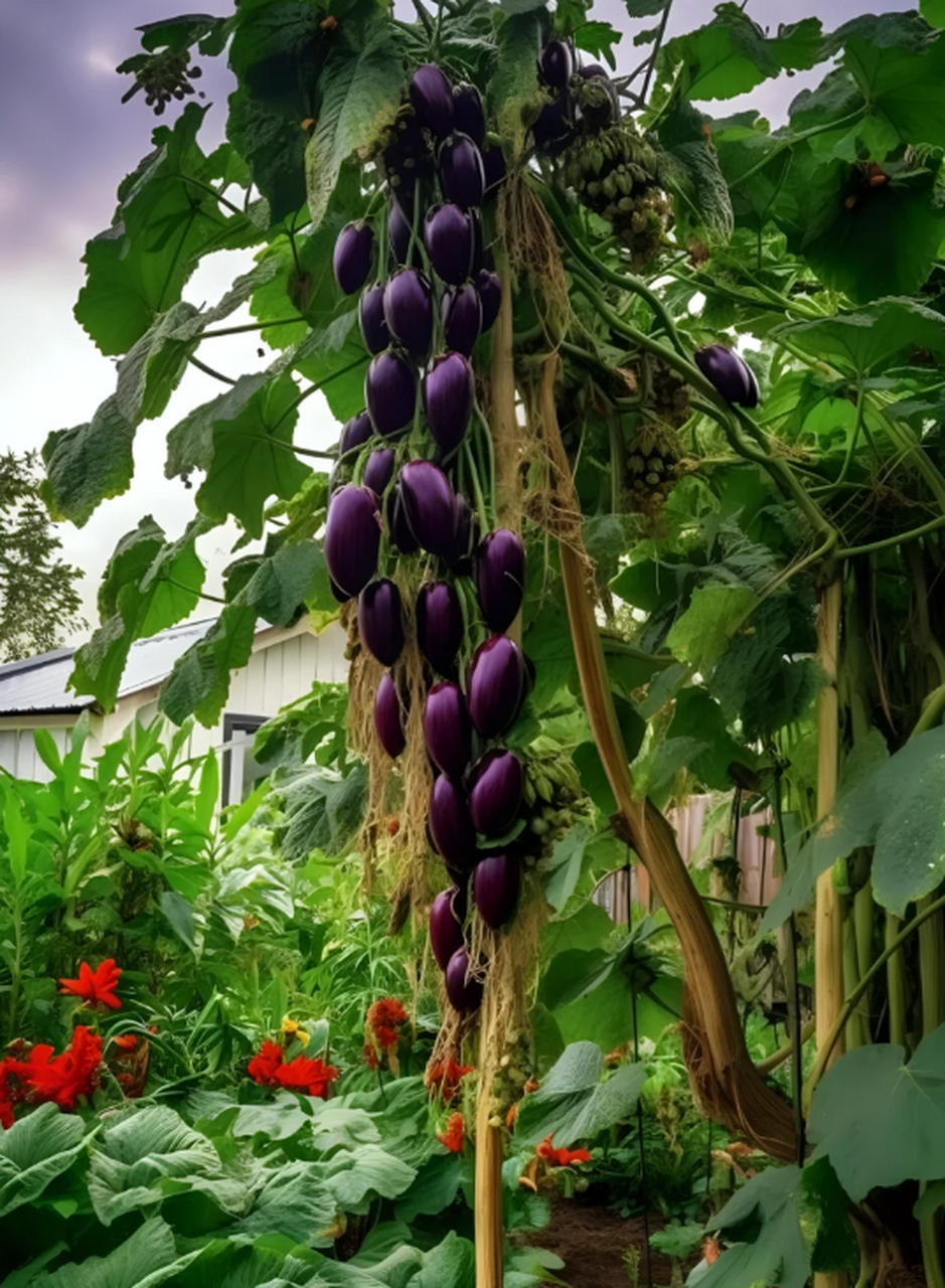 茄子是长在树上的吗?