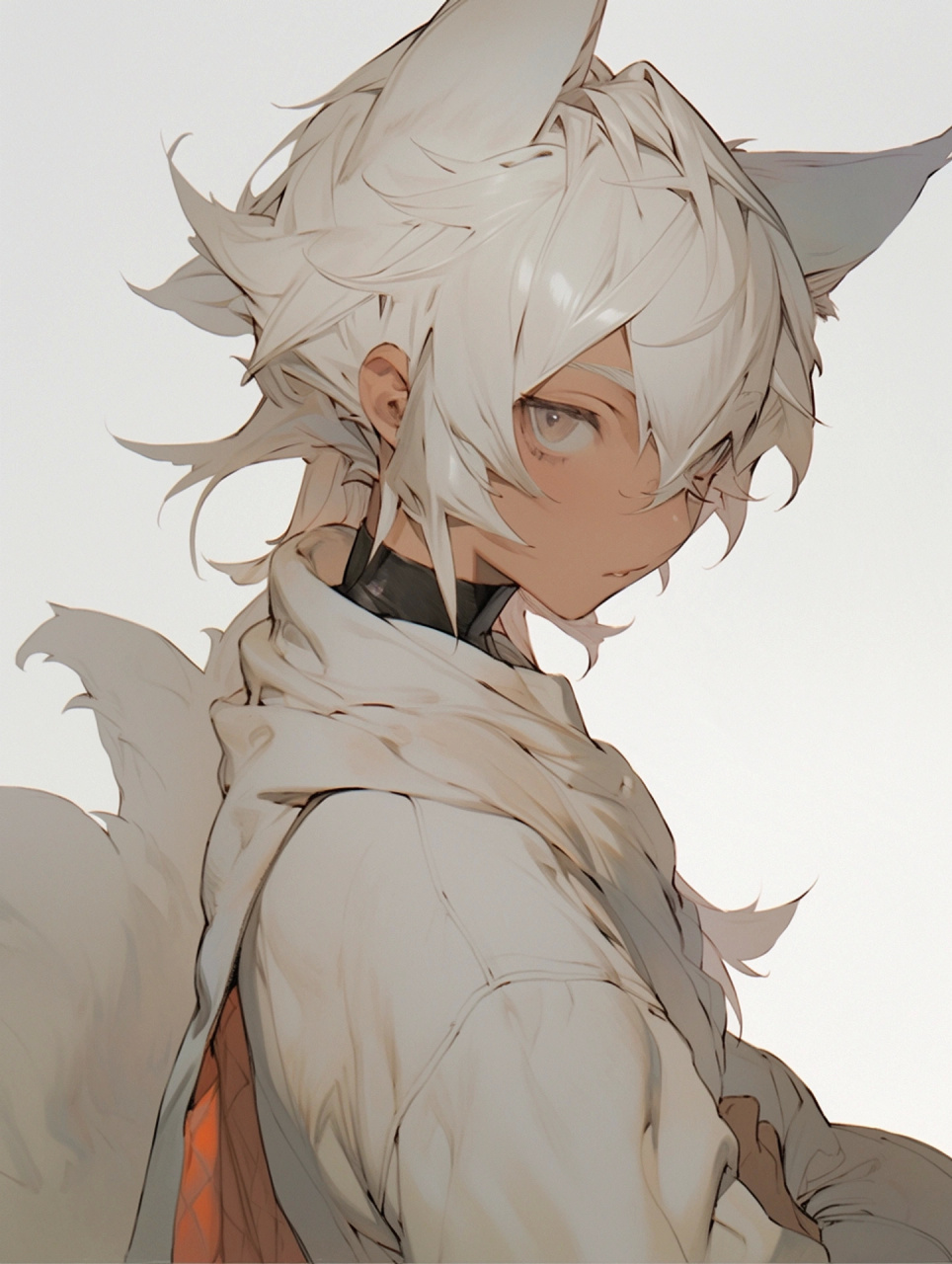 动漫头像|男生头像|狐系白毛 676767