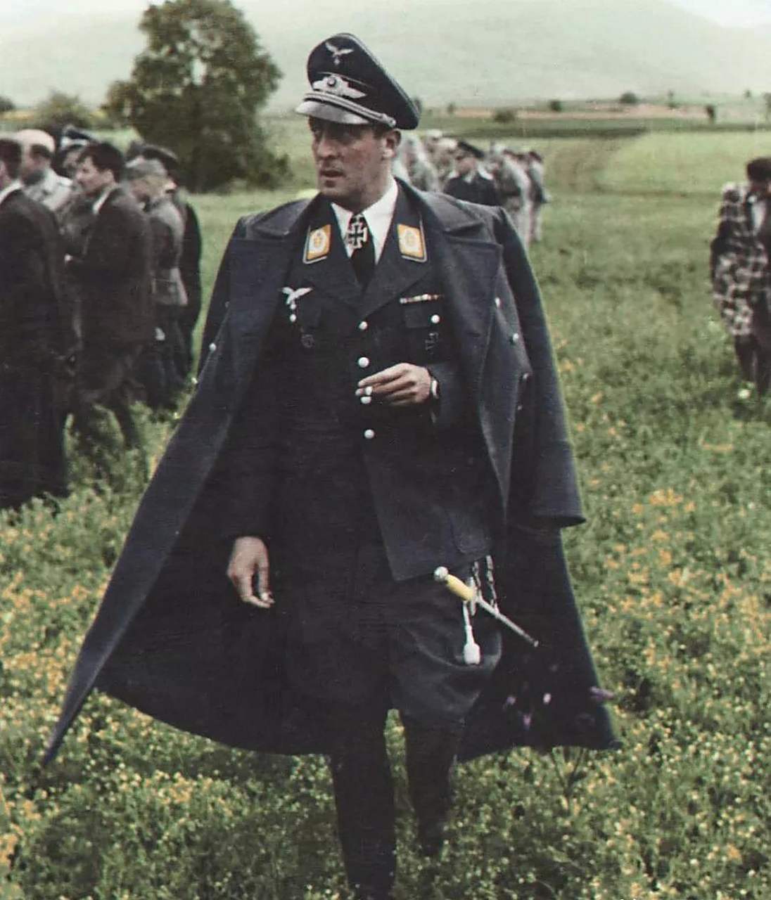 纳粹德国空军少校克莱门斯格拉夫.冯,有酷有型.