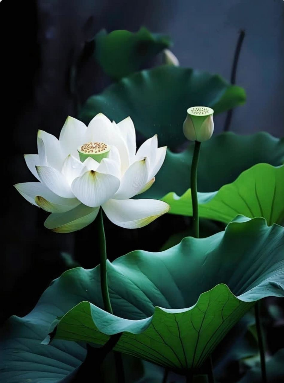 分享荷花美图魅力:荷花有禅意,自古不染尘埃#二元美图