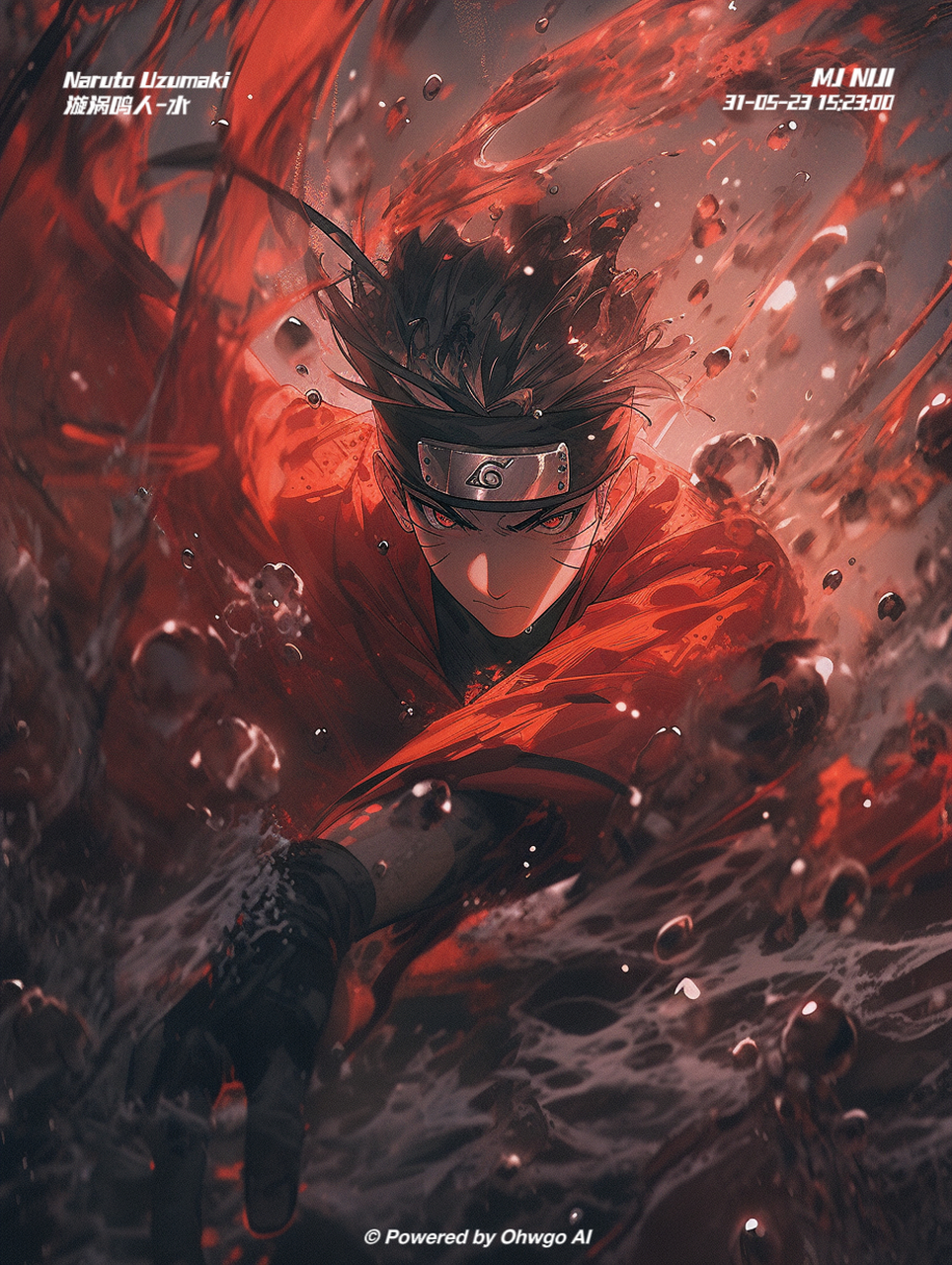 ai绘画之火影-鸣人#ai绘画# #火影忍者