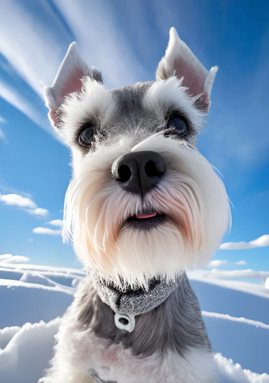 那个小可爱的雪纳瑞快查收#宠物# #萌宠