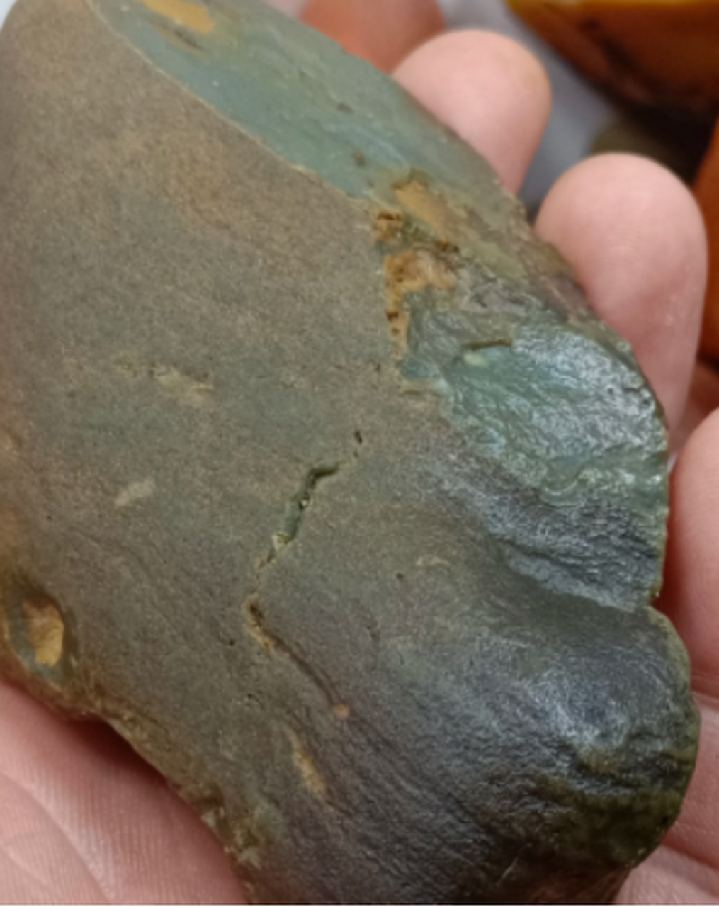 点击头像看直播##金丝玉# 新疆乌尔禾戈壁滩上的一块泥石.