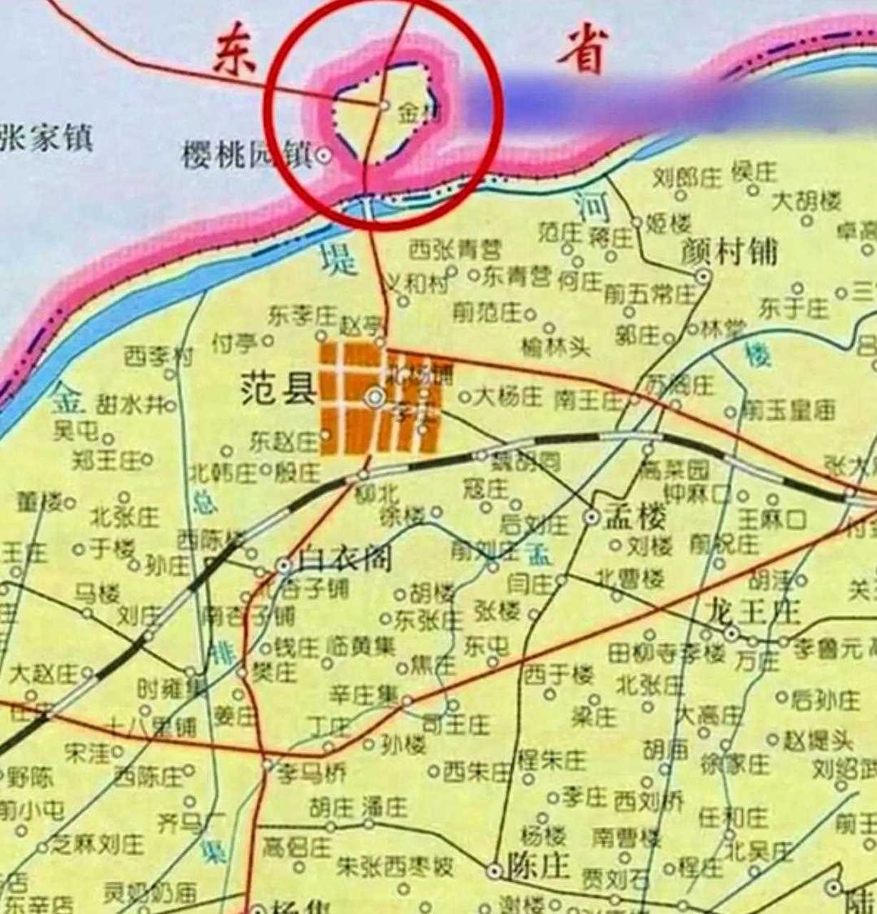 范县乡镇地图图片