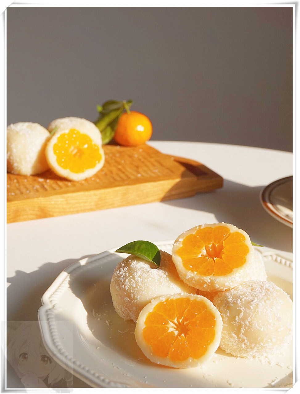 橘子92大福|糯叽叽水果糯米糍|||  圆圆滚滚,可可爱爱橘子92大福