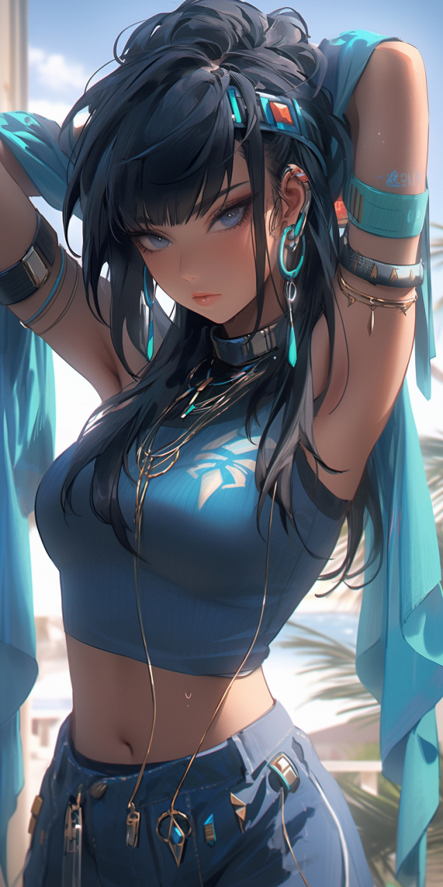 身材超棒的卡通ai人物!#性感美女# #ai绘画