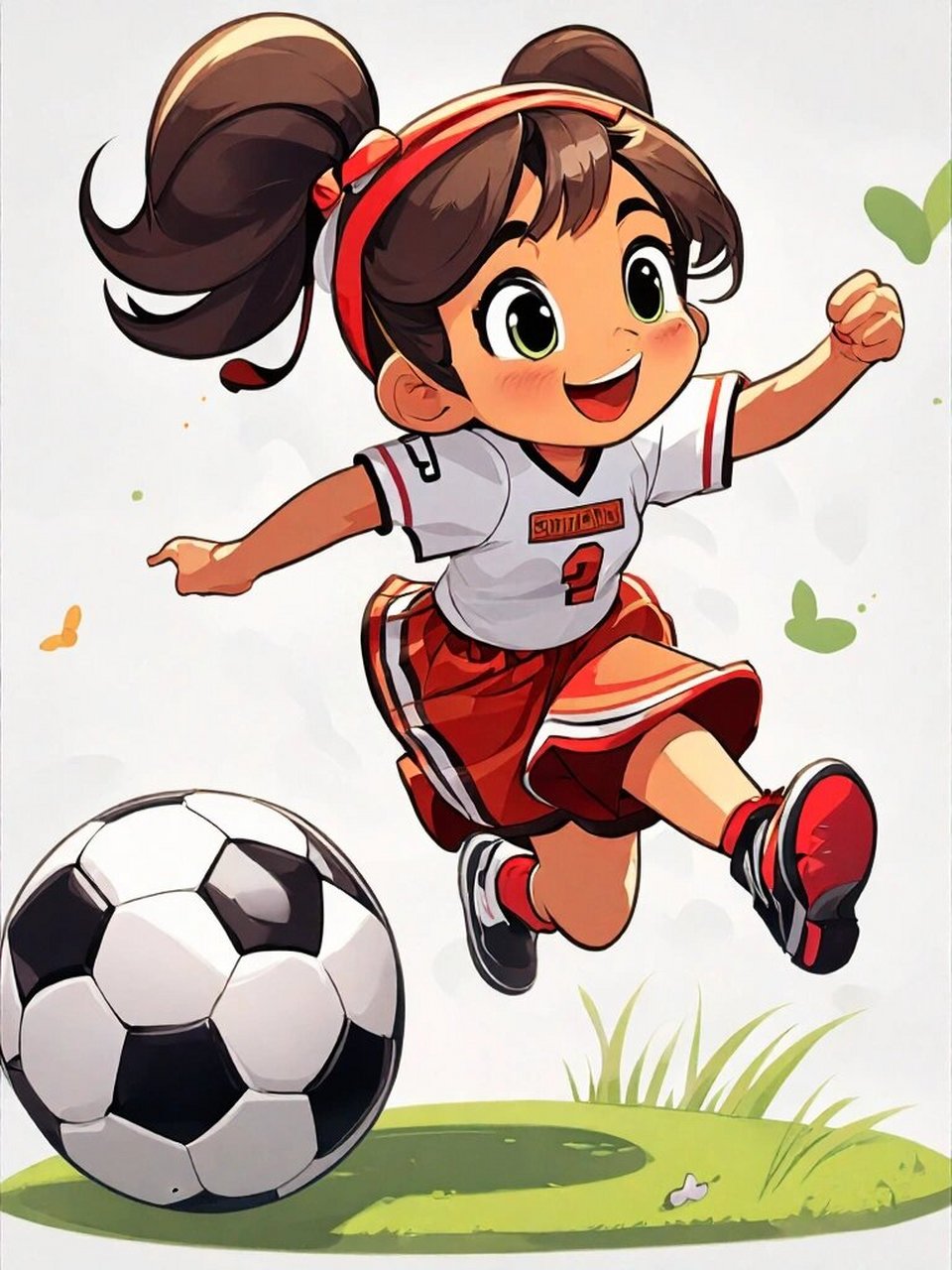 足球漫画简单儿童图片