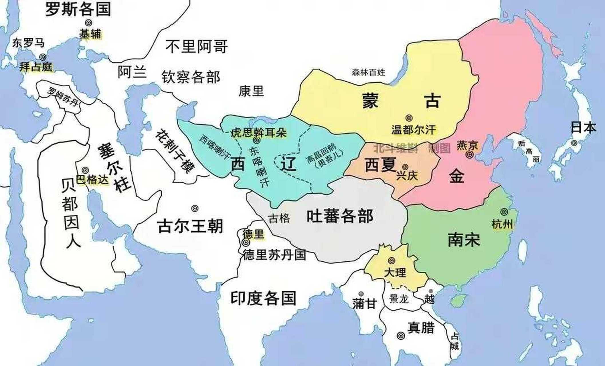 蒙古扩张地图图片