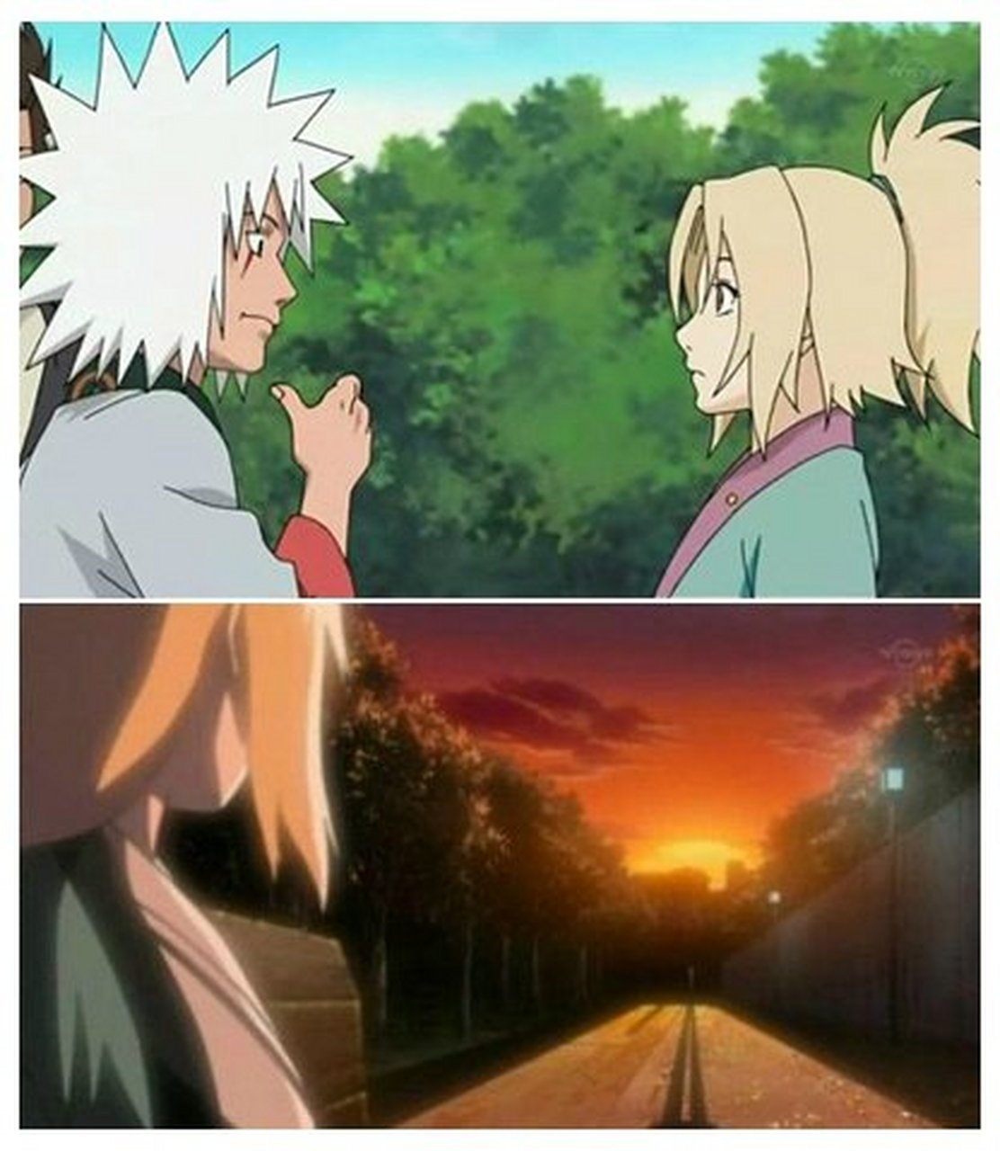 火影忍者# 自来也和纲手的初见和永别