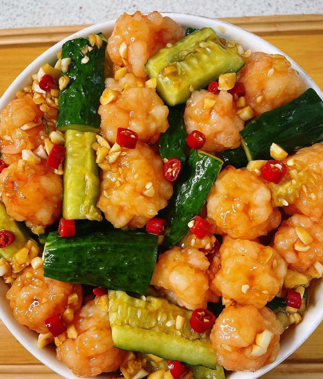 清爽不腻的凉拌虾滑黄瓜,低卡高蛋白,减脂期的女生一定要试试哦 73