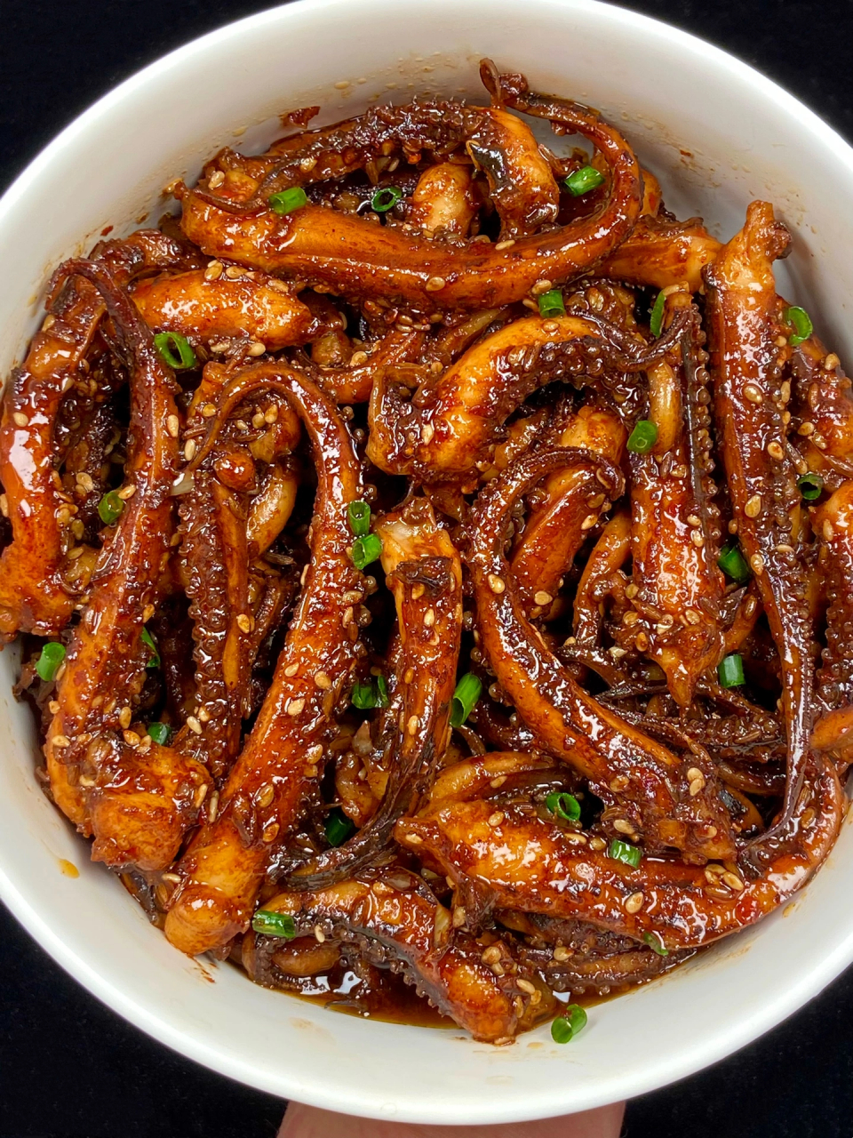 香辣孜然鱿鱼须这样做一出锅就惊艳到我了!