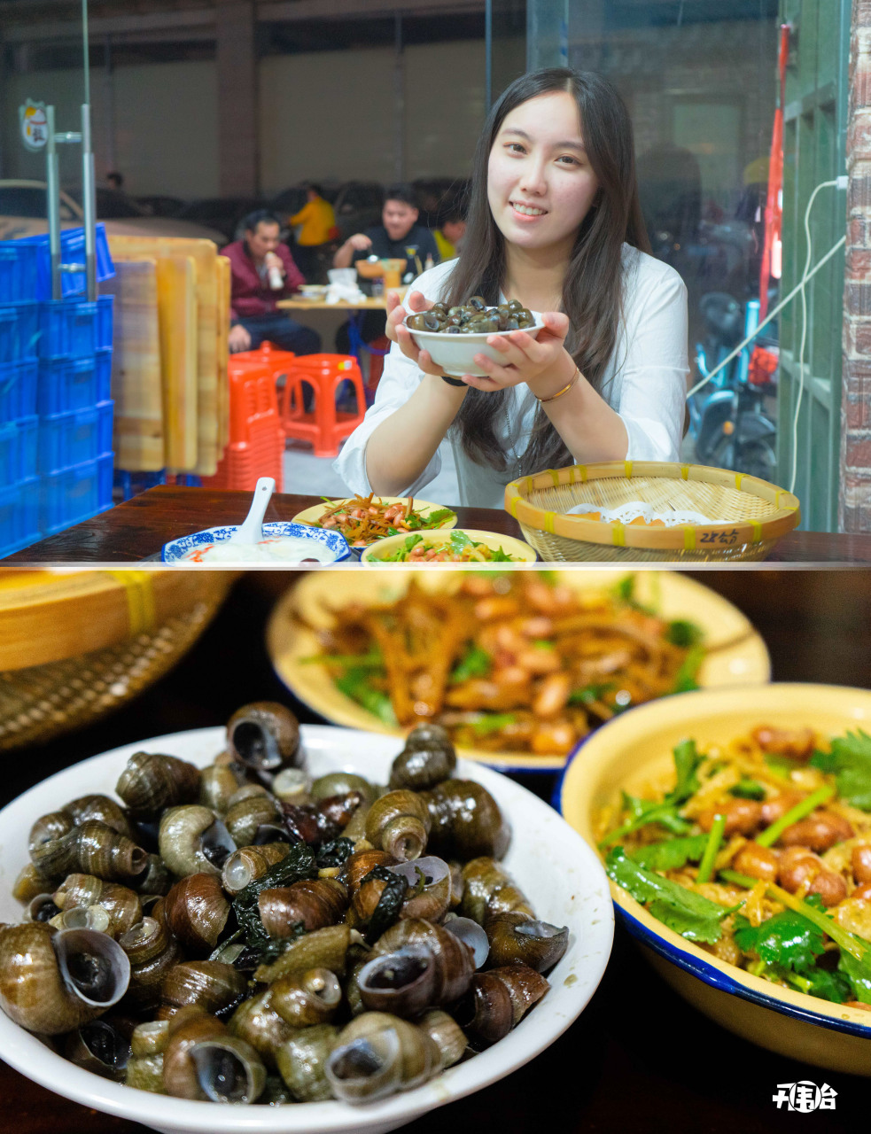 就像这广州花都的田螺店 来到店里的一瞬间,你心里会有一个问题:是