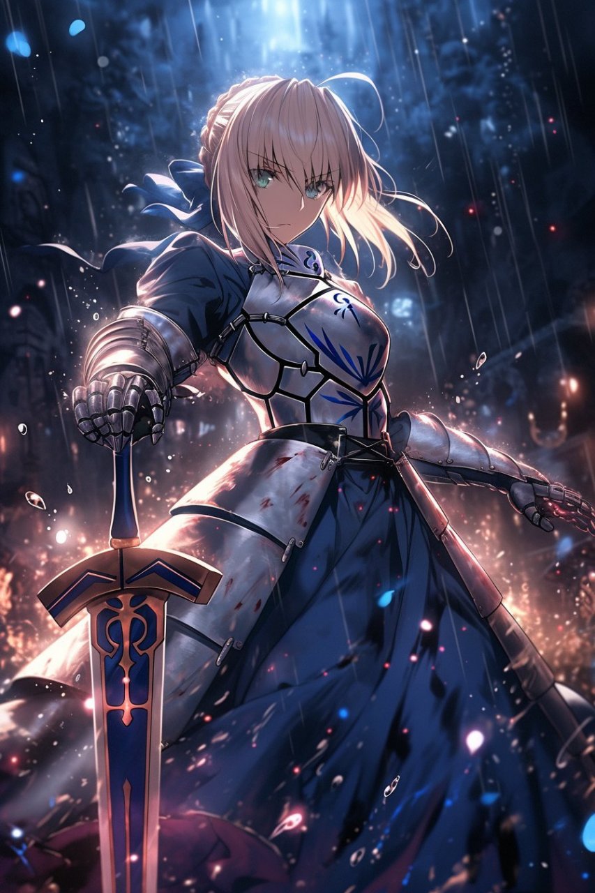 ai绘画# 吾王saber[期待]