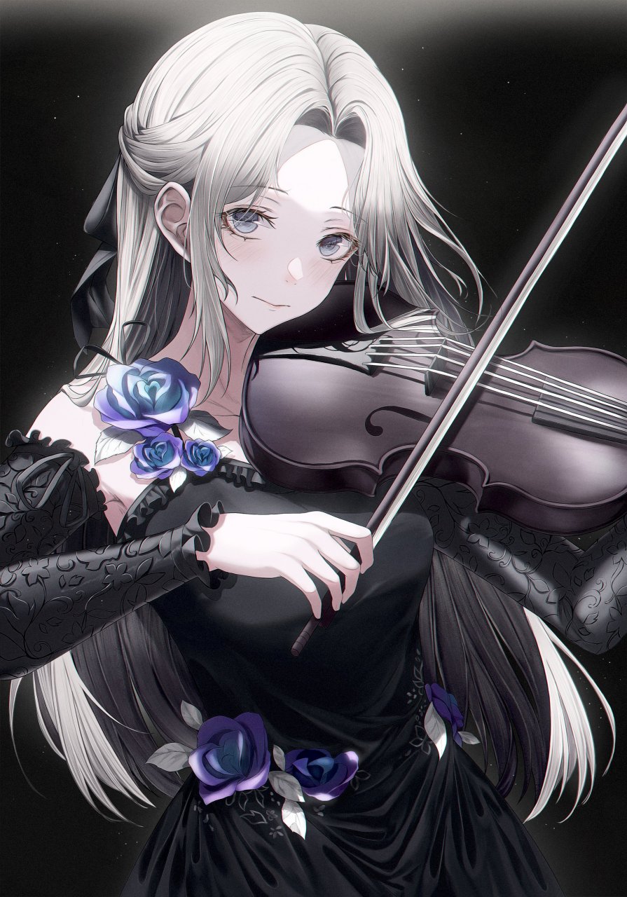 小提琴少女 画师:matsogum