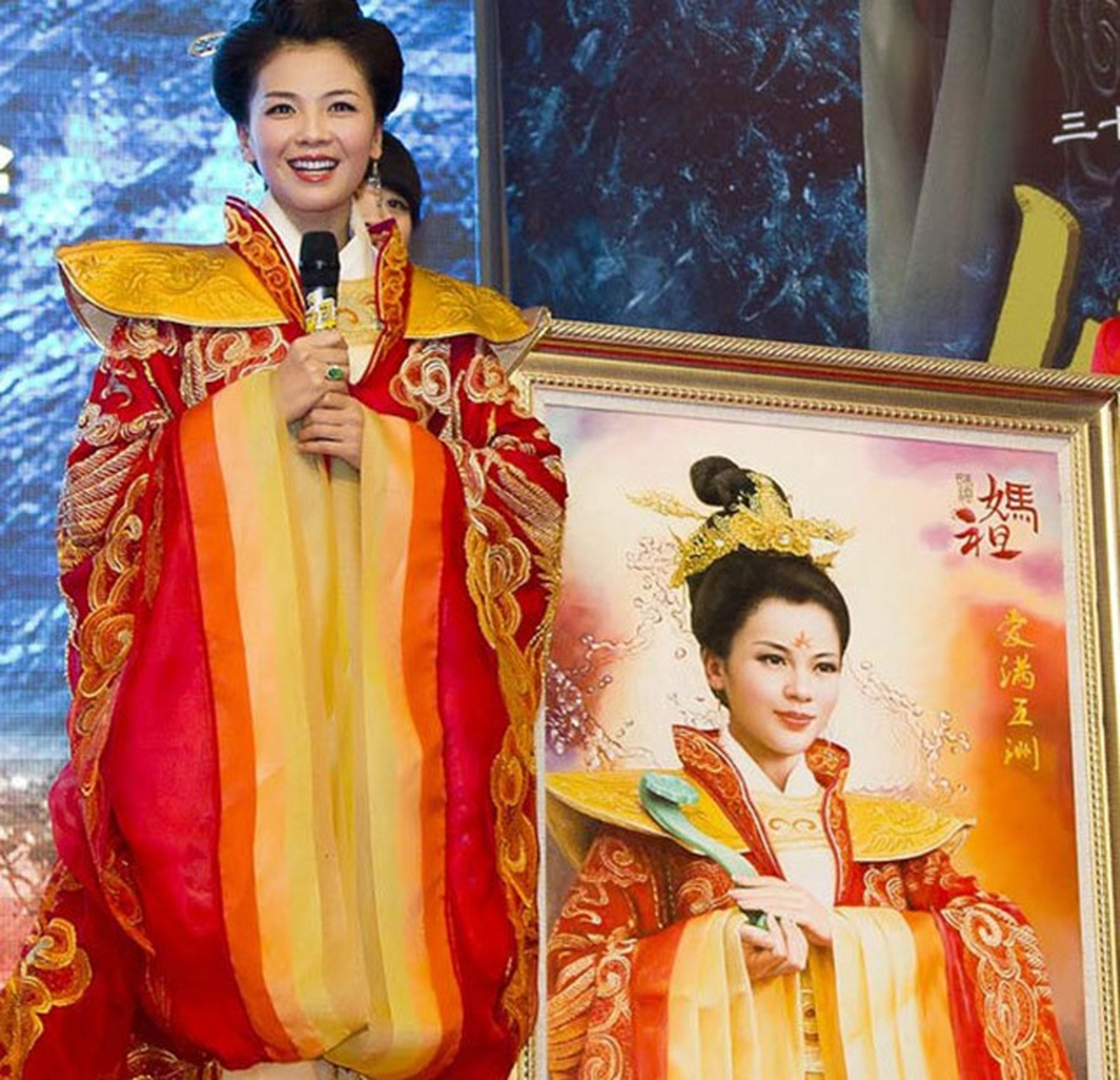 福建人对刘涛的妈祖滤镜# 很正常啊,我记得之前扮演观音的演员也槐换