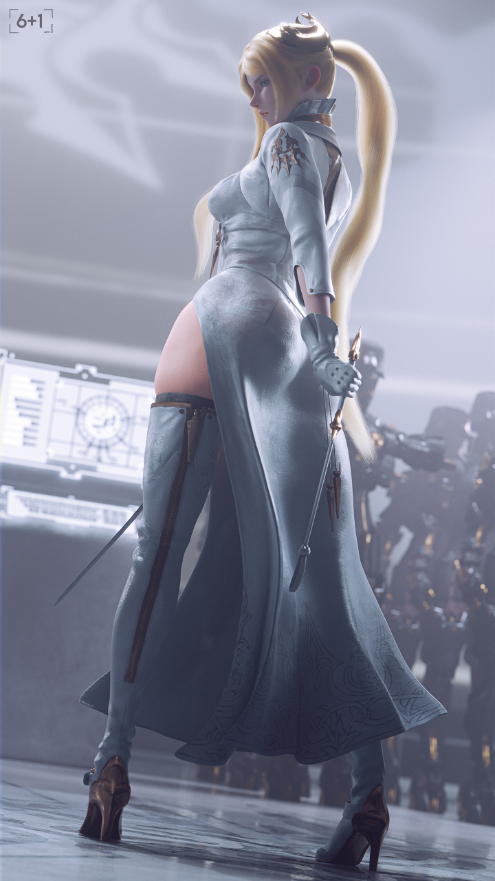 画师:sixplusone #尼尔机械纪元# 美女长官