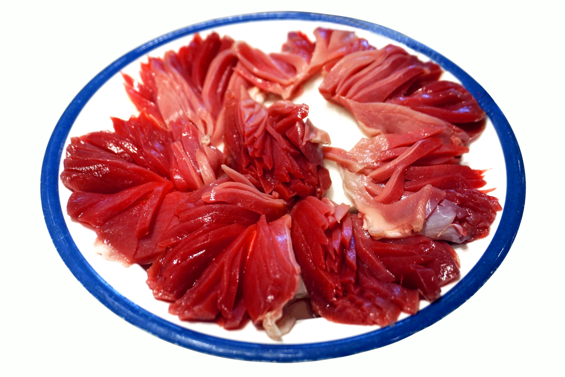 市井地道美食# 川渝火锅必点传统地道食材之鸭胗郡花 吃四川火锅或