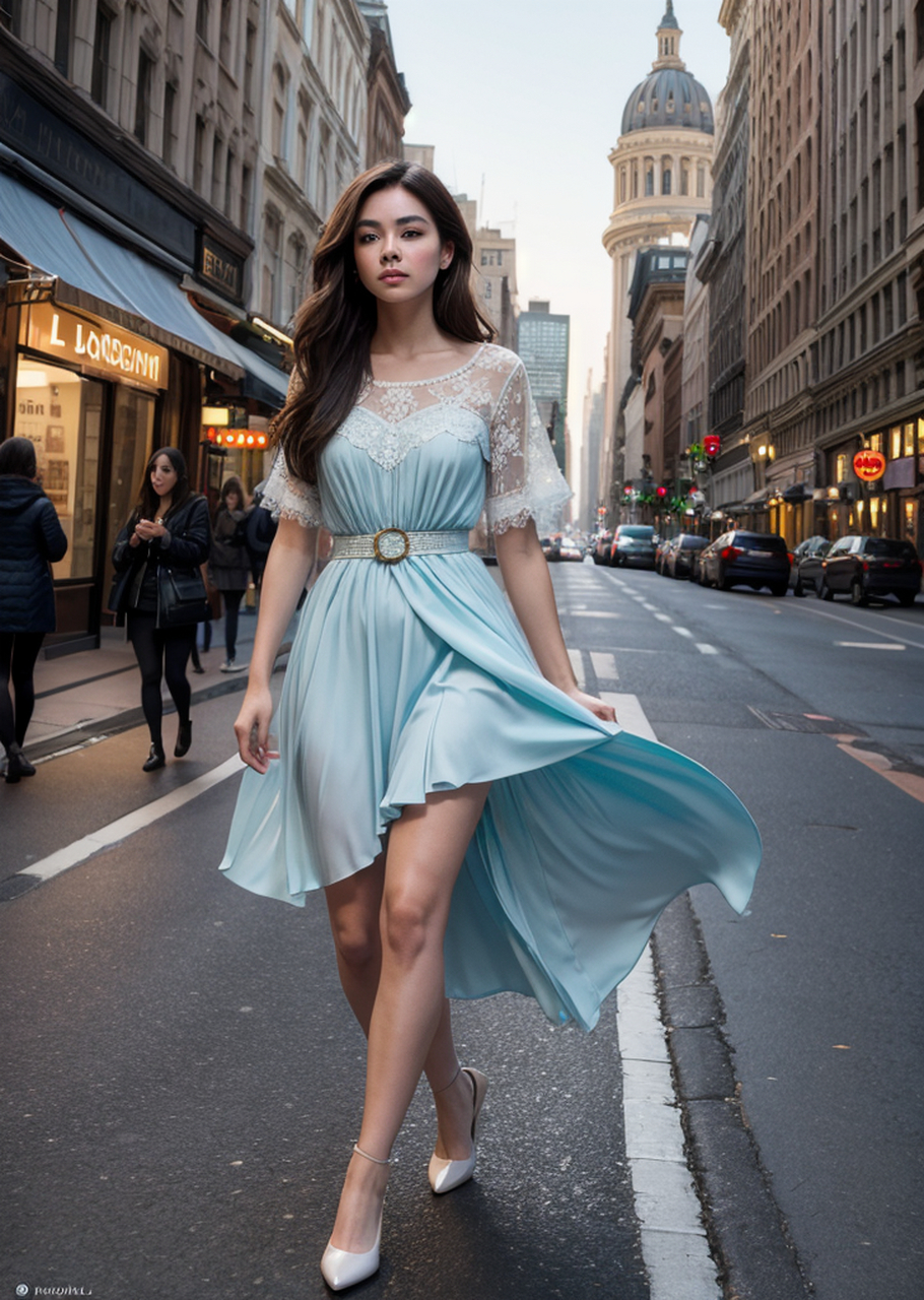 街拍ai女友下班回家的路上. #街拍# #美女街拍# #ai美女