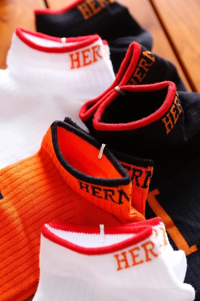 爱马仕男士春夏纯棉袜子