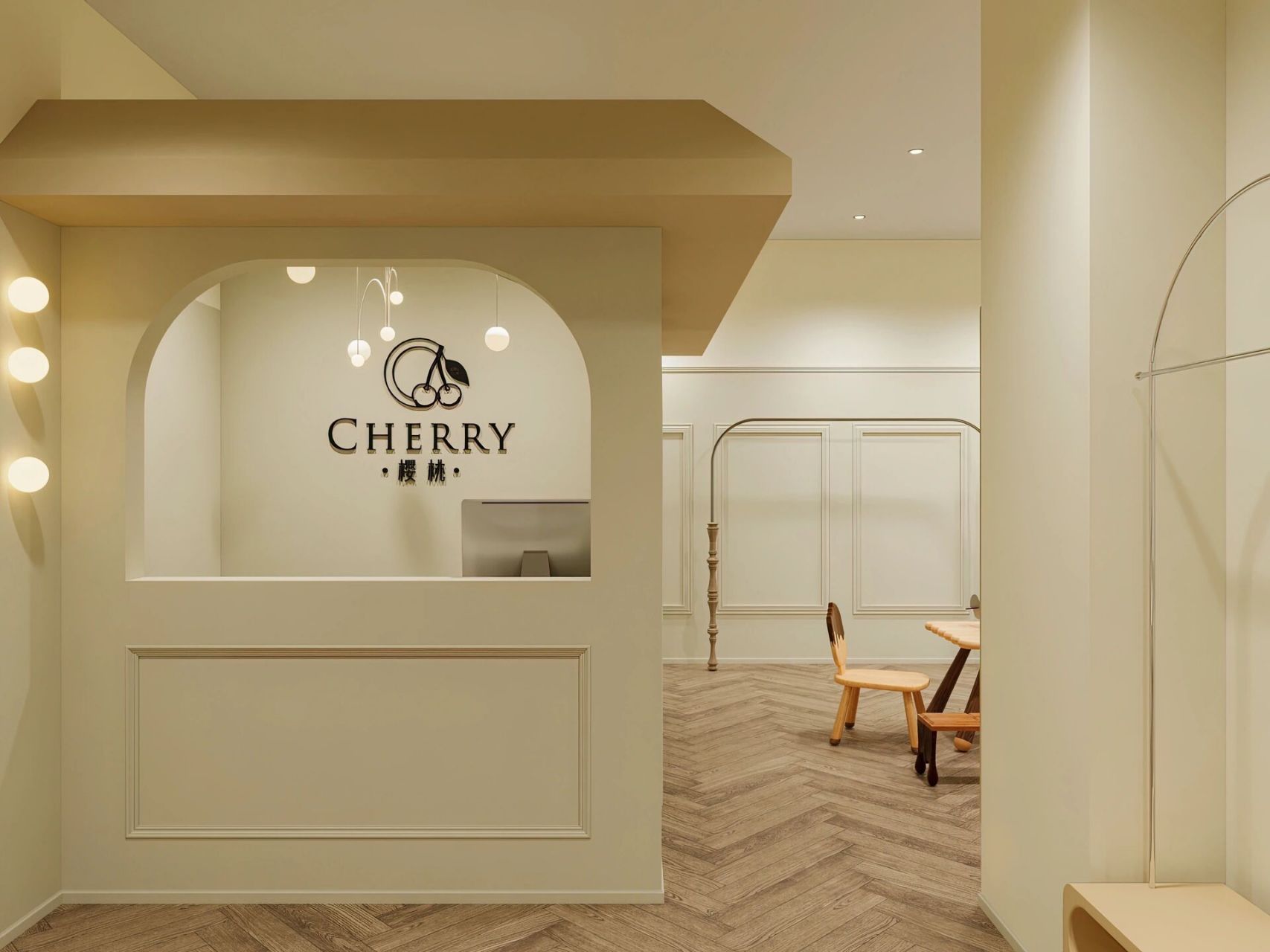 cherry樱桃童装店装修效果图来啦