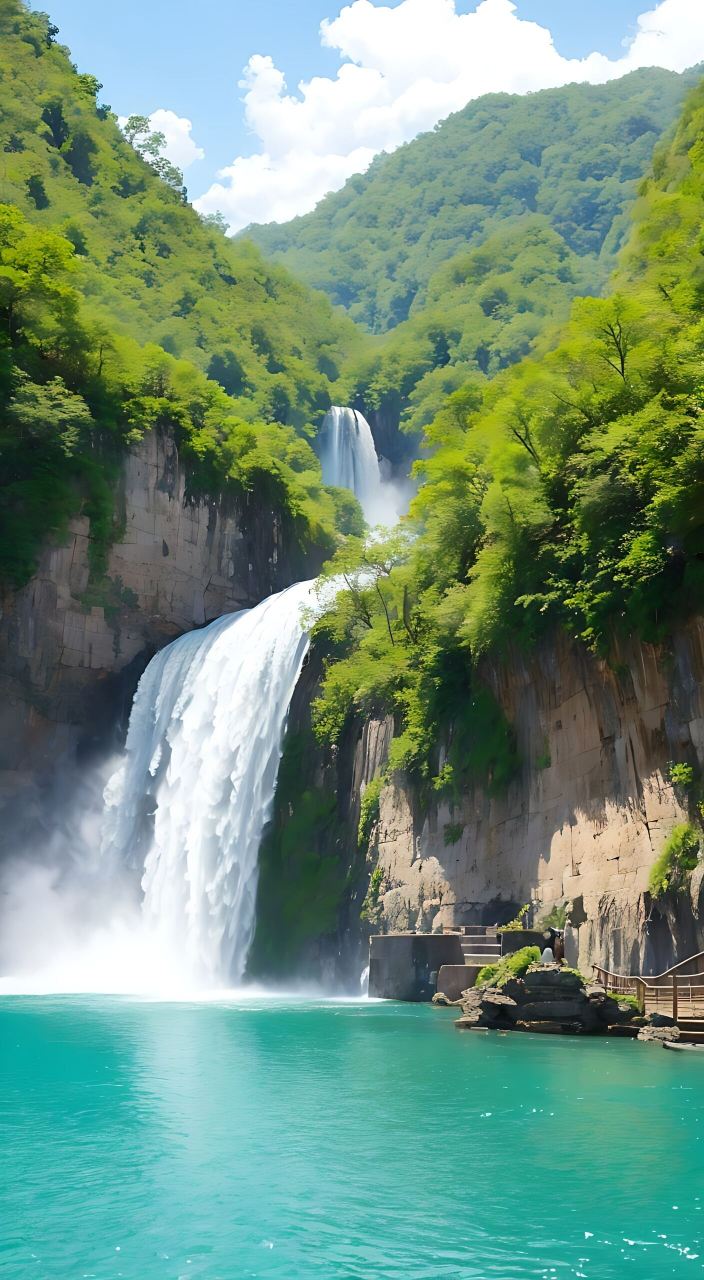 气势磅礴的瀑布美景,一起感受大自然的力量吧!
