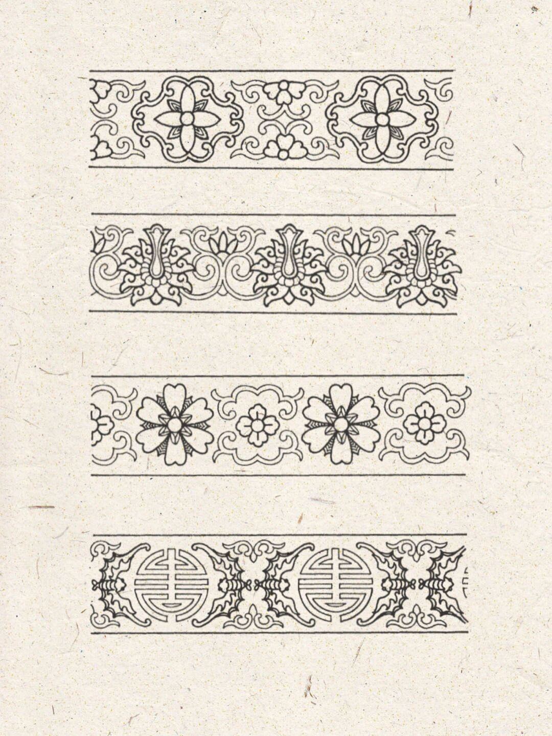 个独立的整体纹样,作为组成其纹样的单位纹样利用图案的组织原则