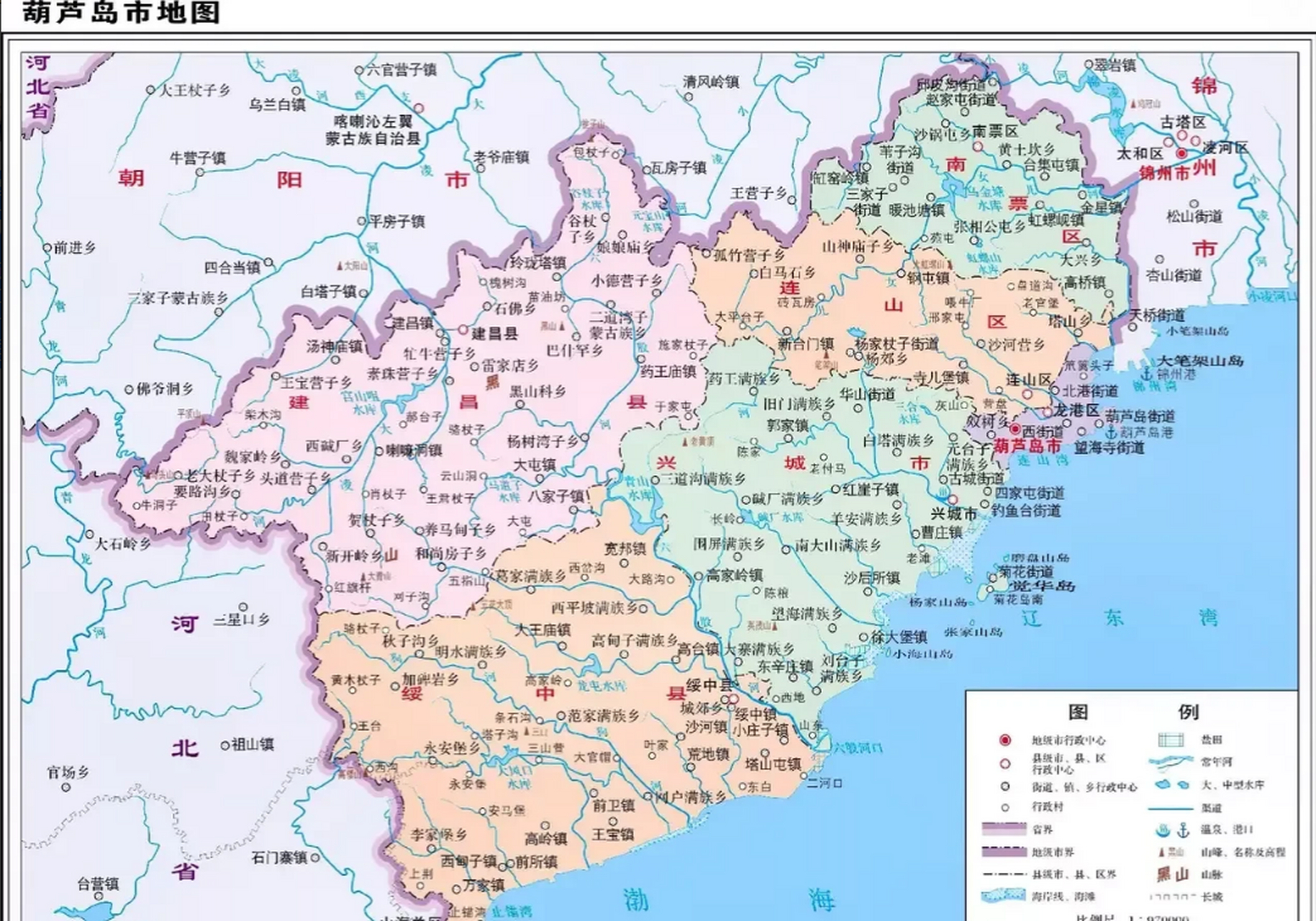 从地图上看,兴城市距离葫芦岛市区非常近.