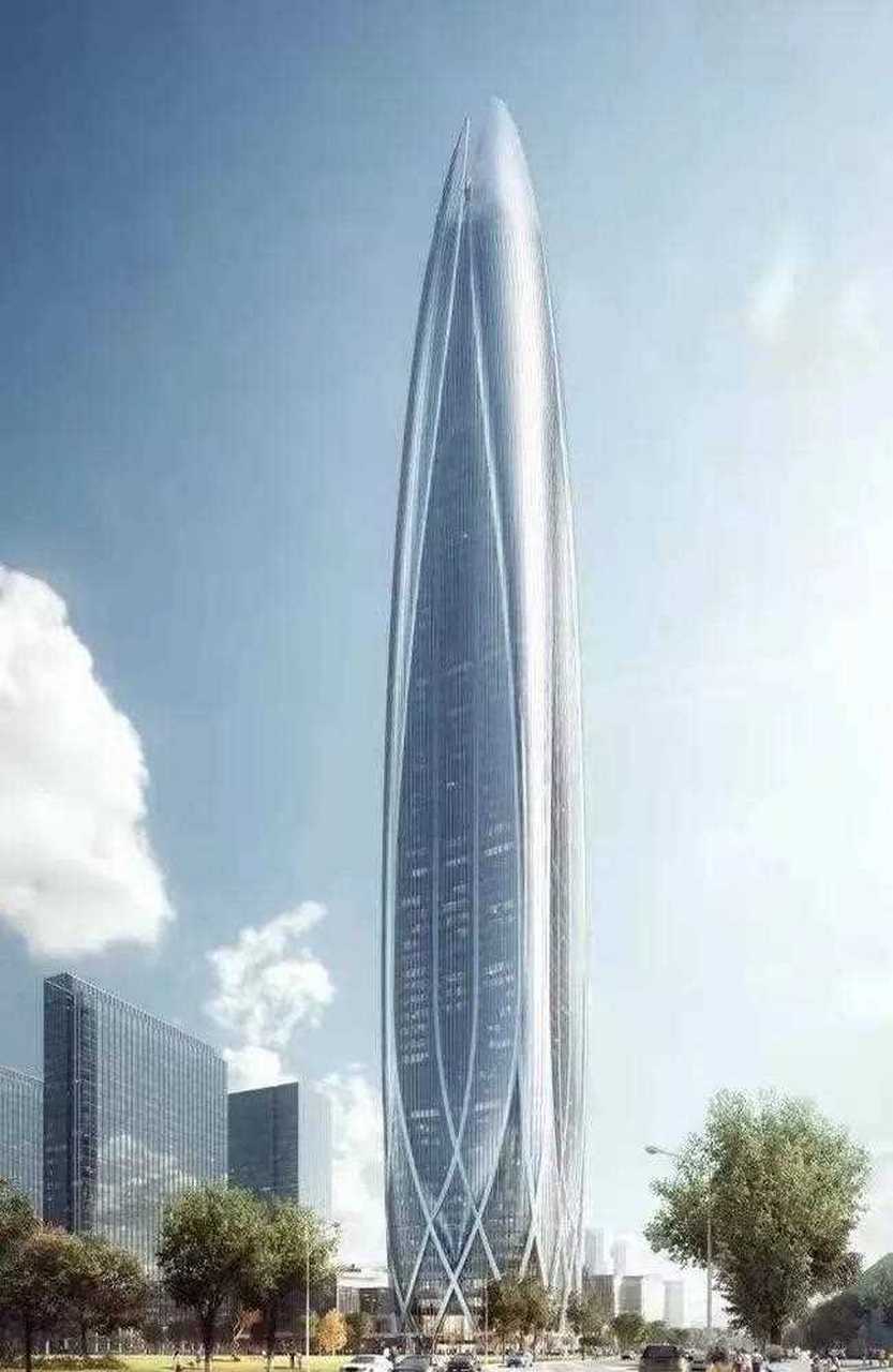 修建中的宁波中心大厦,应当是浙江省第一栋超过400米的超高层摩天楼,