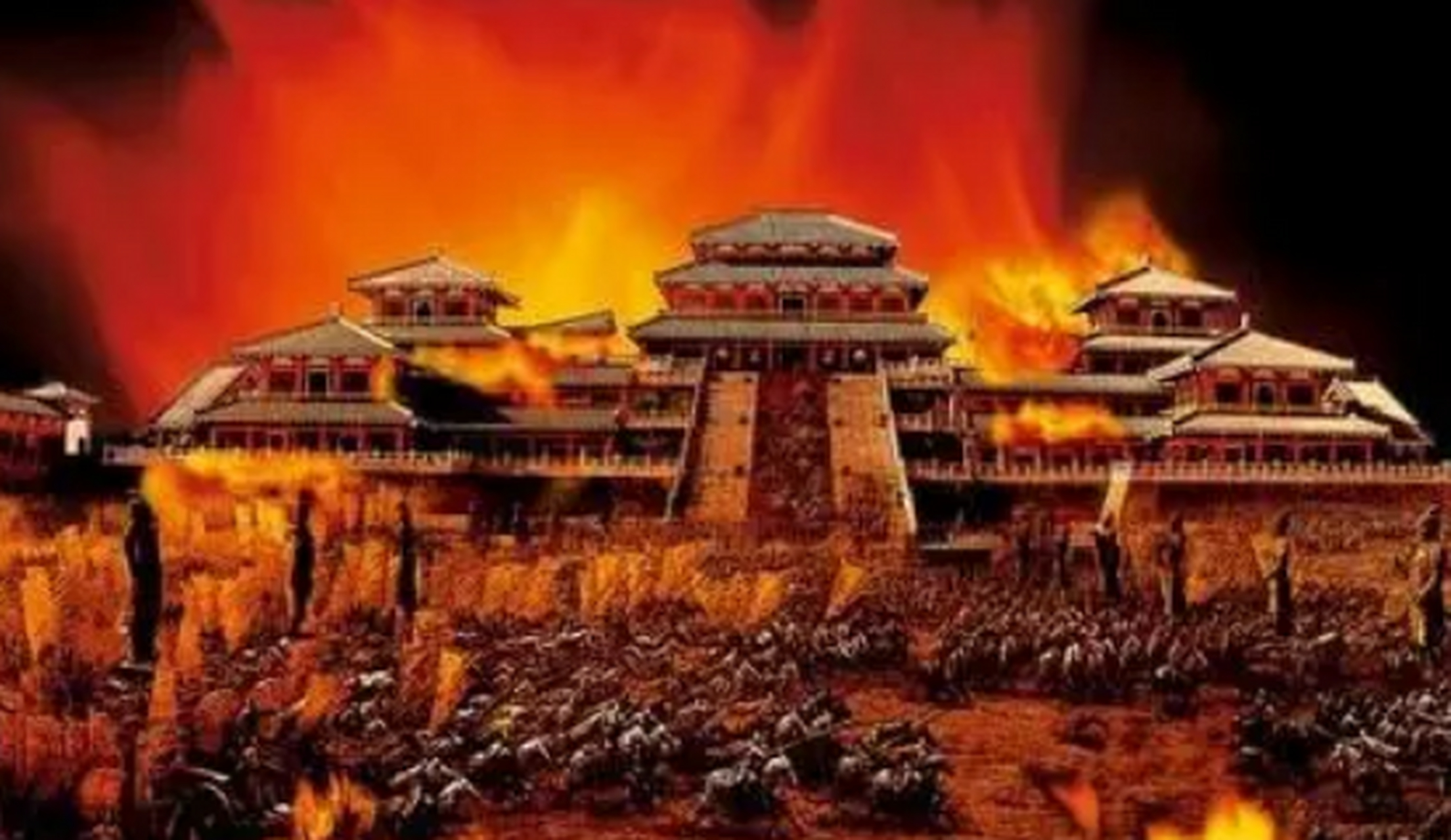 关于项羽火烧阿房宫的谣言流传了二千多年.