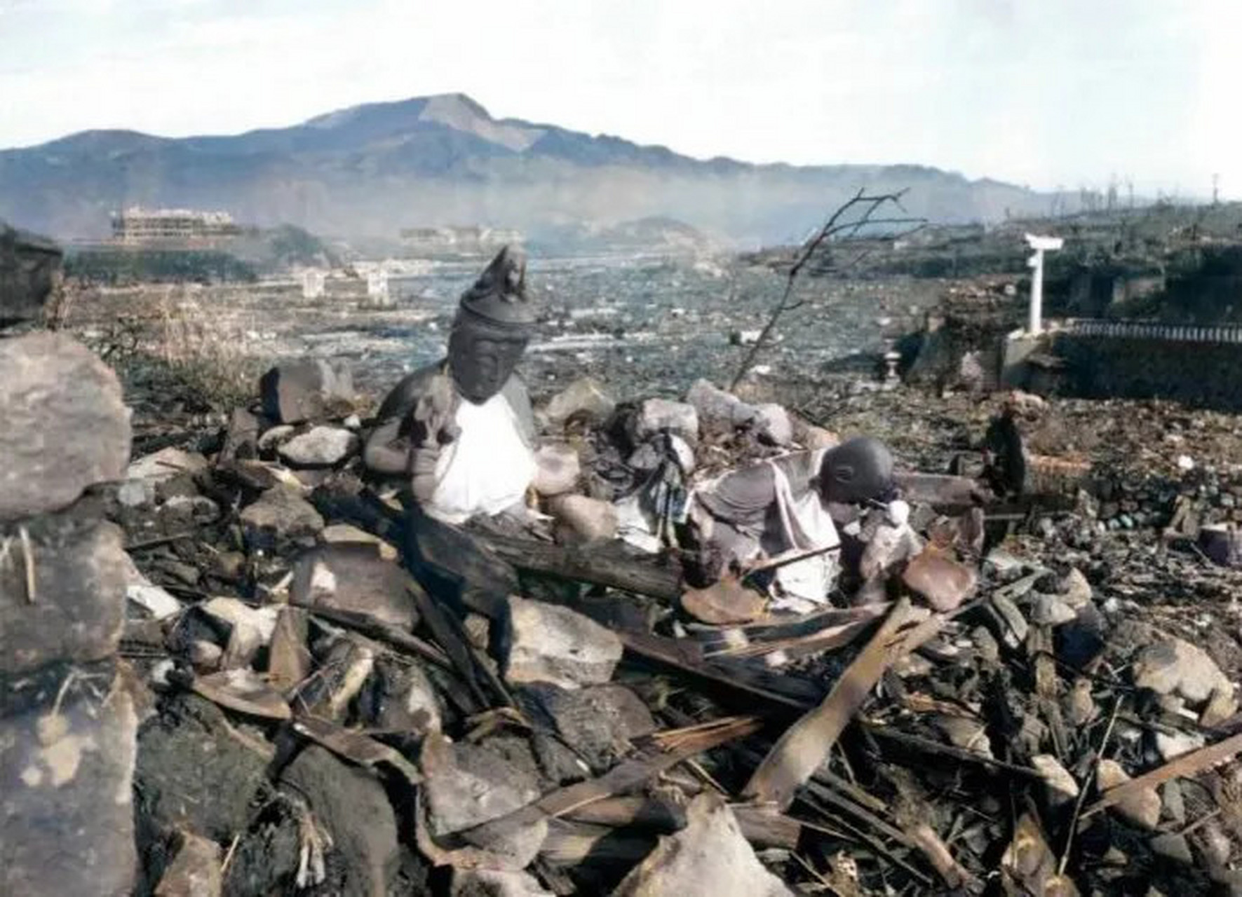 日本震后景象图片