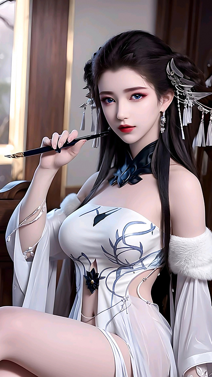 动漫壁纸|《梦塔·雪谜城》白亦君高清4k手机壁纸:笛见塔塔主白亦君