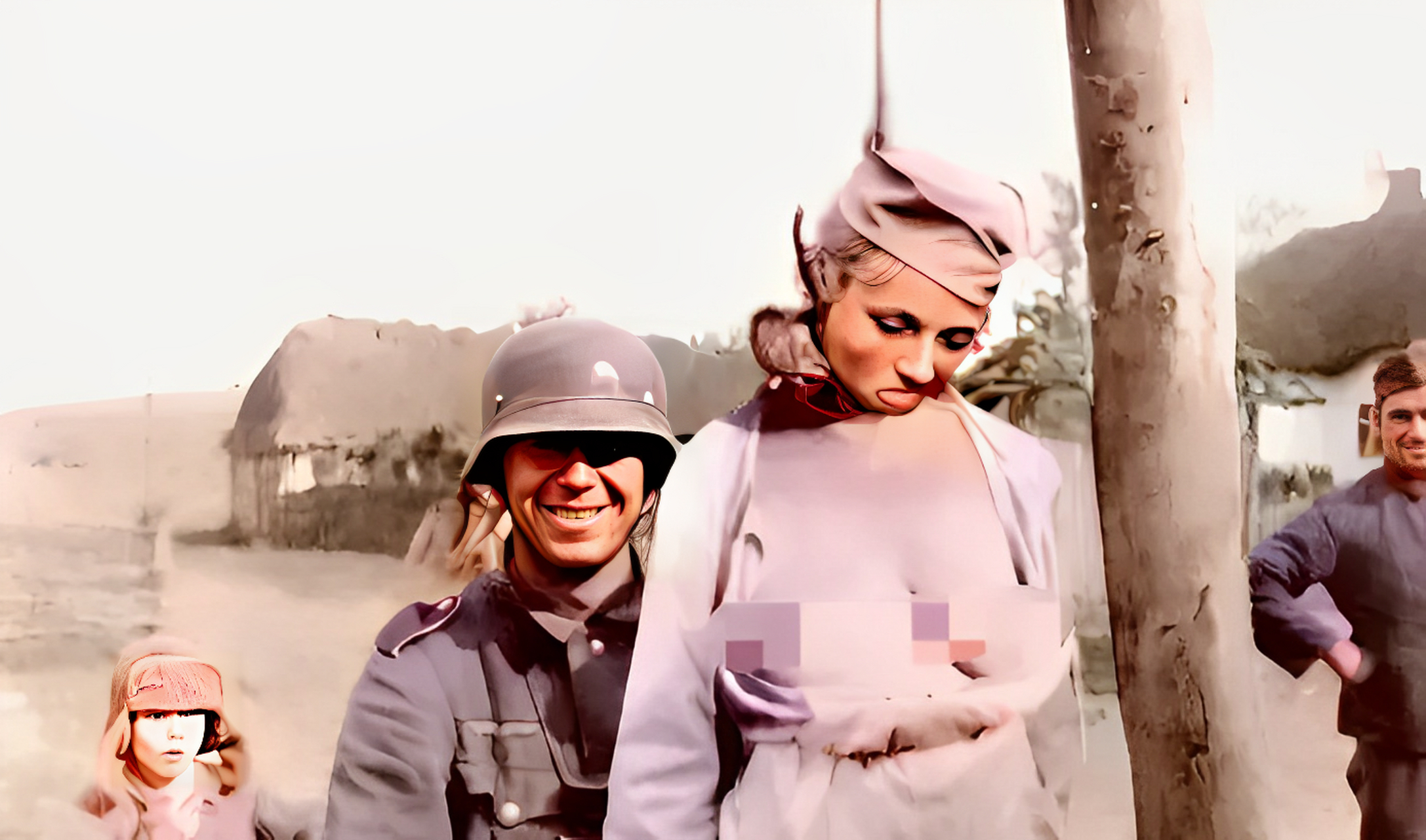 1942年,一名苏联女兵在现场被德国人残忍杀害!