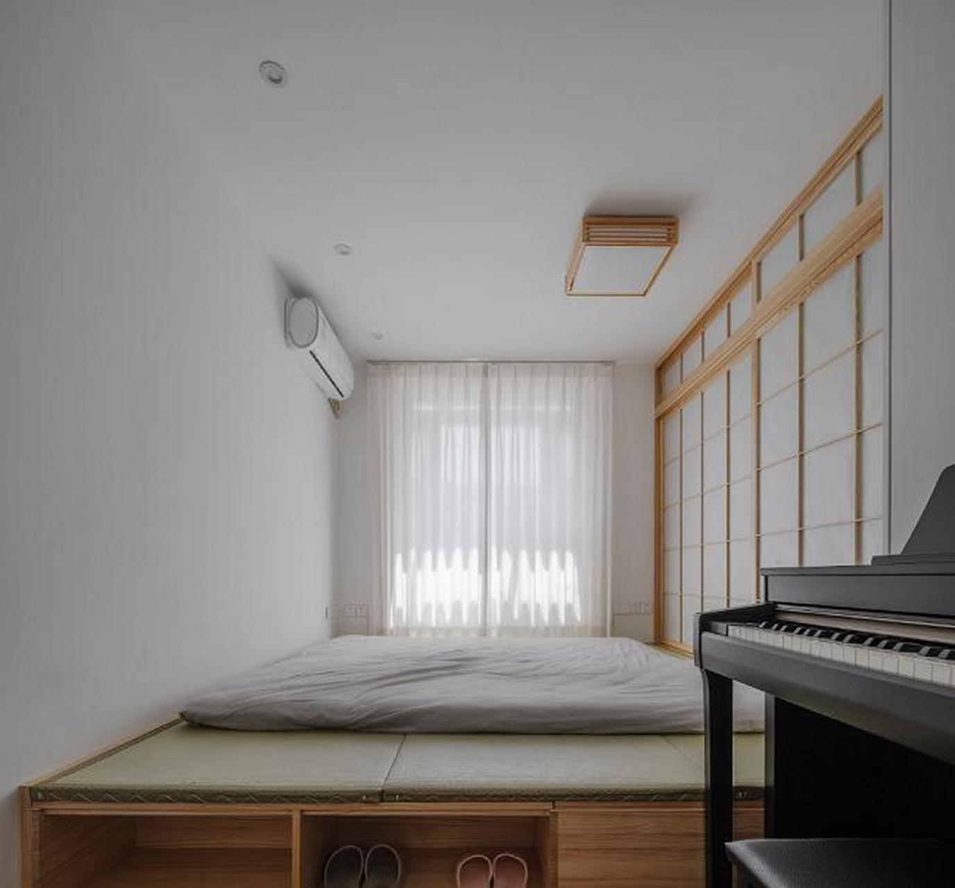 卧室中的榻榻米|日系极简时尚 榻榻米作为小卧室空间中的最佳拍档,它