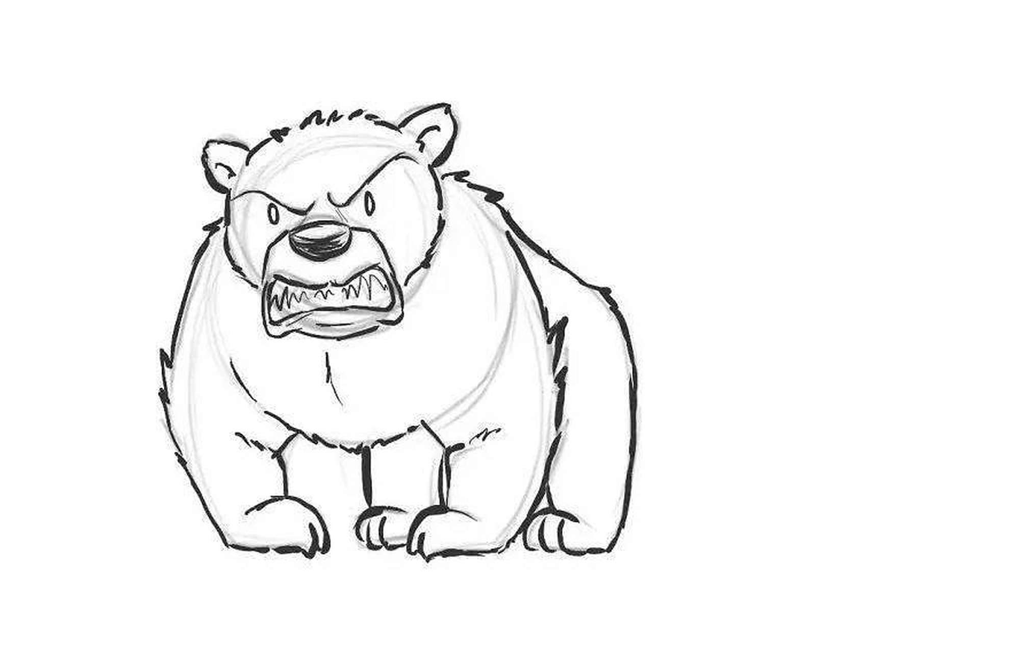 他在纸上画了一头熊,每天往上加东西,19天后震惊所有人[滑稽]