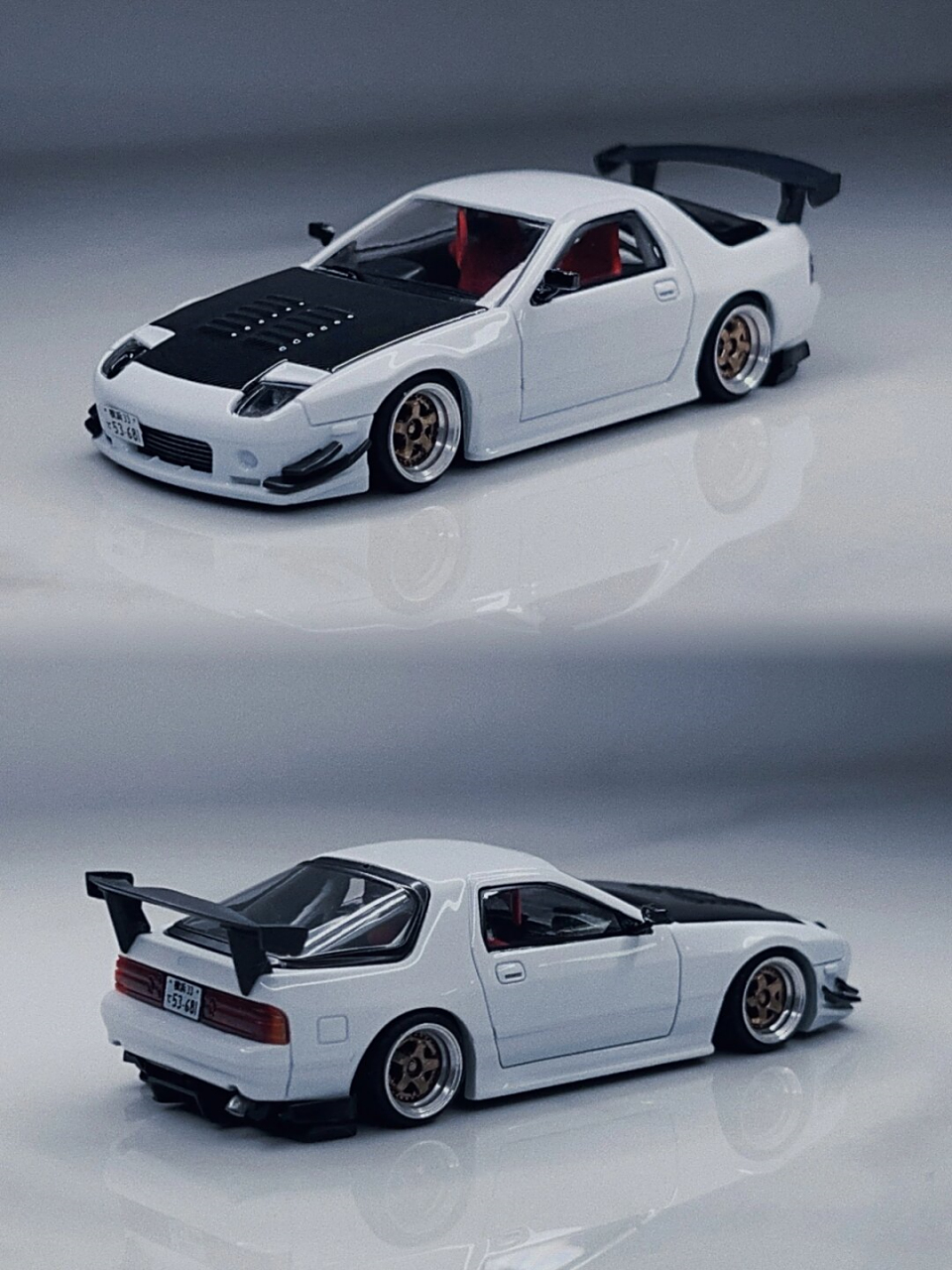 马自达rx-7 雨宫套件版  我最近尝试了植绒座椅和快拆方向盘,感受非常