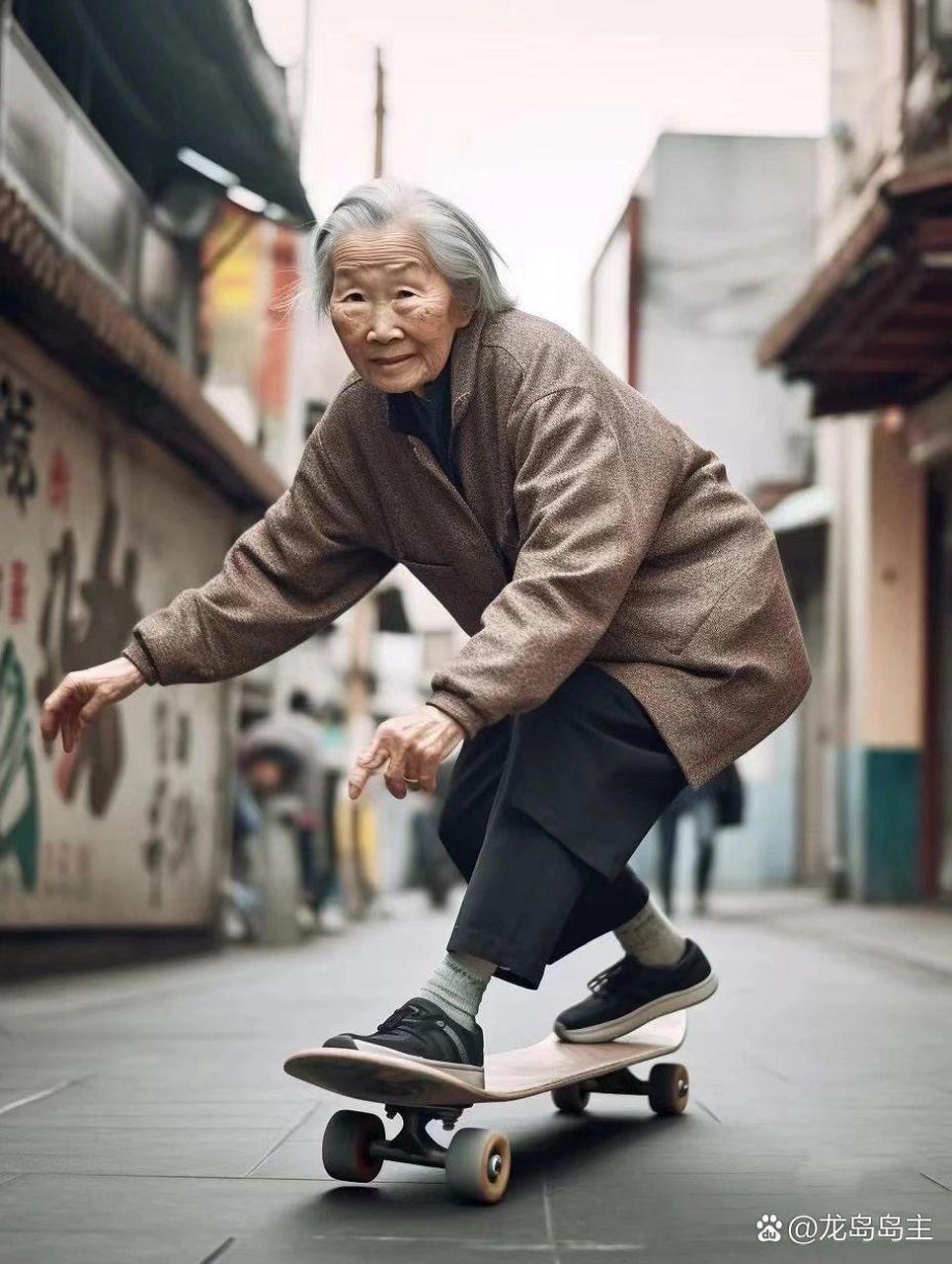 该不该报警啊,路上遇到几个老人在玩极限运动