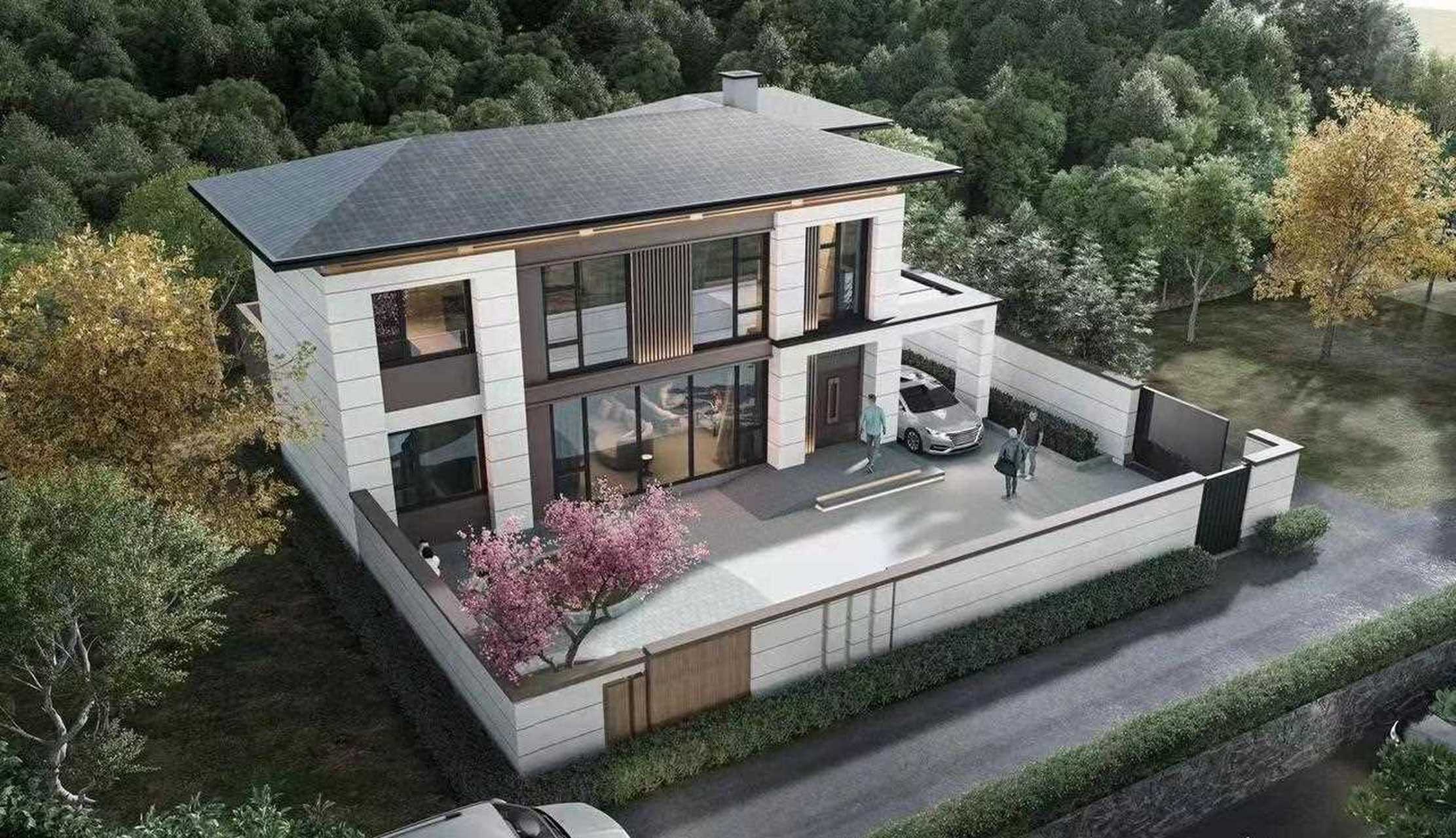 粉丝自己设计的二层坡屋顶独栋别墅,现代中式风格,坐标四川成都.
