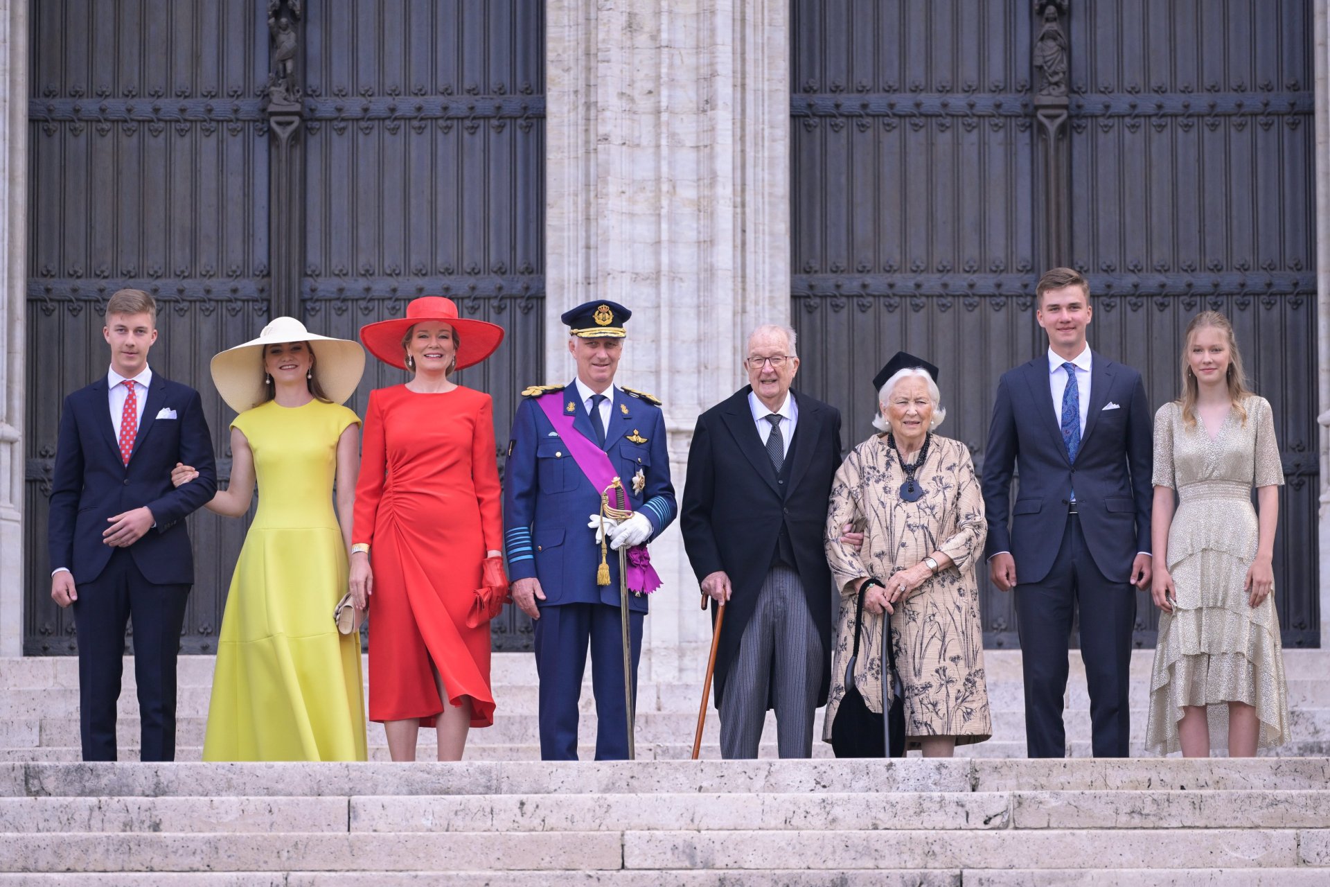 昨天(7月21日),比利时王室人员庆祝一年一度的国庆节.