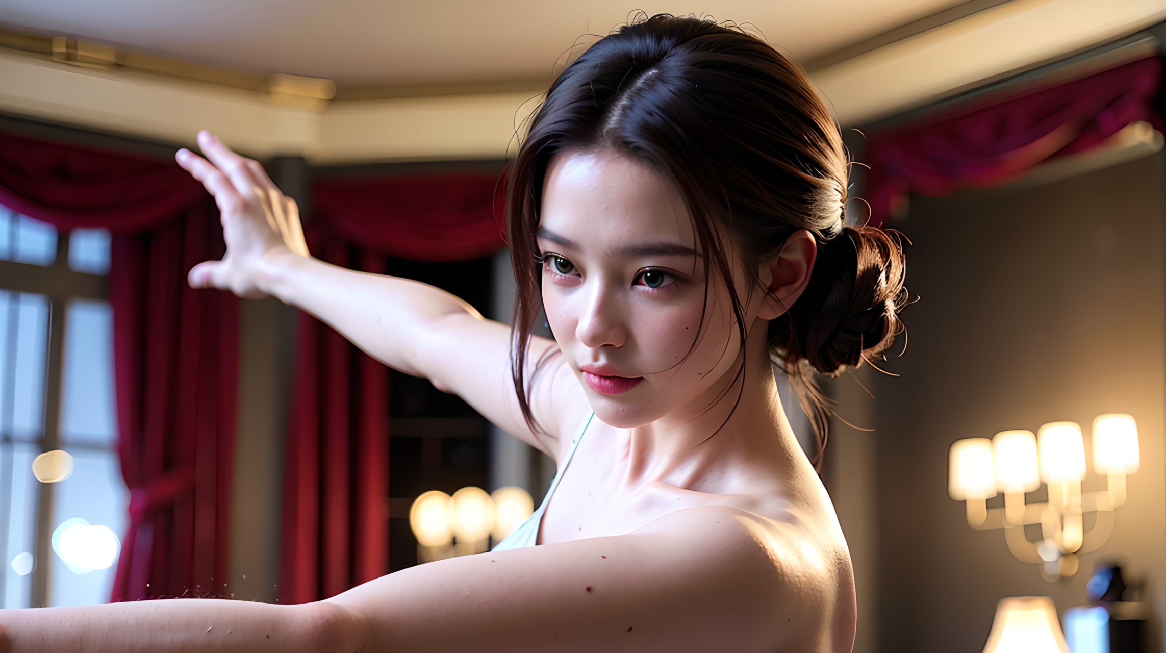 ai绘画-翩翩起舞的舞蹈女孩(3)#美女舞蹈# #ai美女# #ai绘画