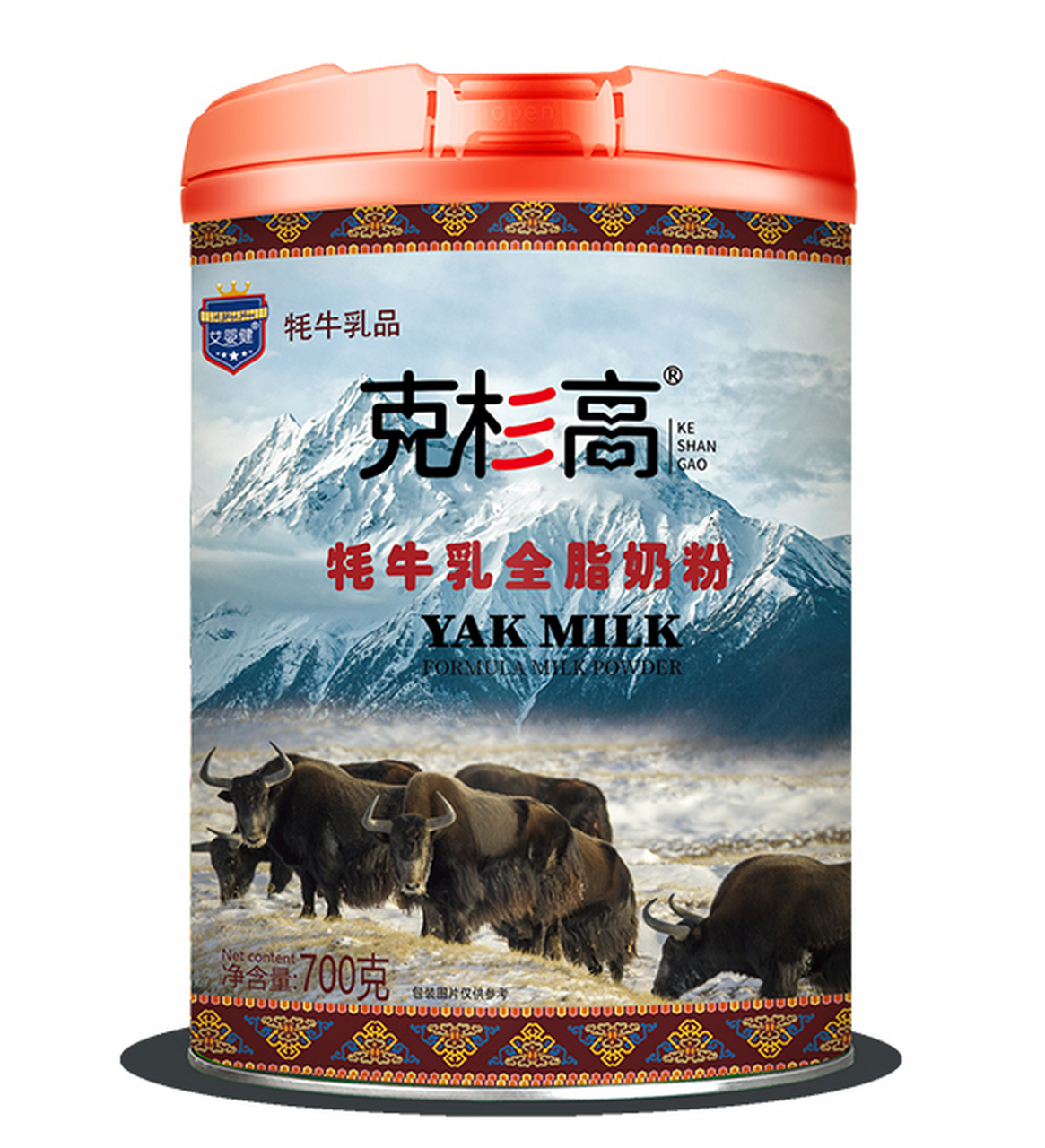 牦牛奶粉#  #艾婴健# 克杉高牦牛乳全脂奶粉,来自天然牧场放养,靡一