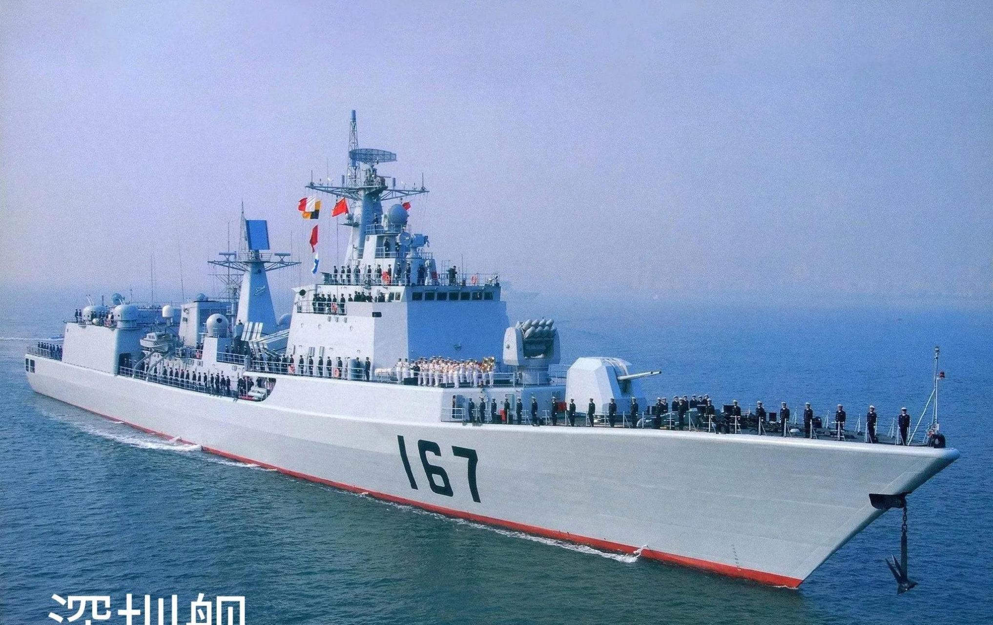 168广州舰(052b) 165湛江舰(052dl)67 167深圳舰(051b) 553韶关舰