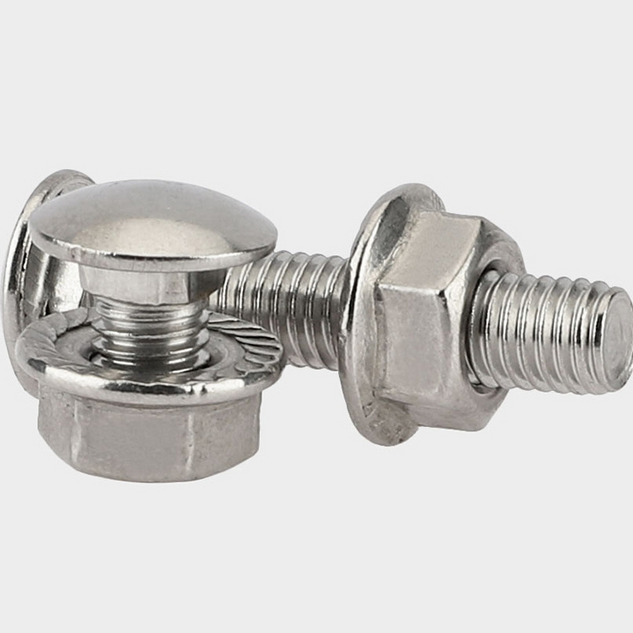 今日紧固件设计图分享:电缆桥架专用的桥架螺丝配法兰螺母,a2-70,304