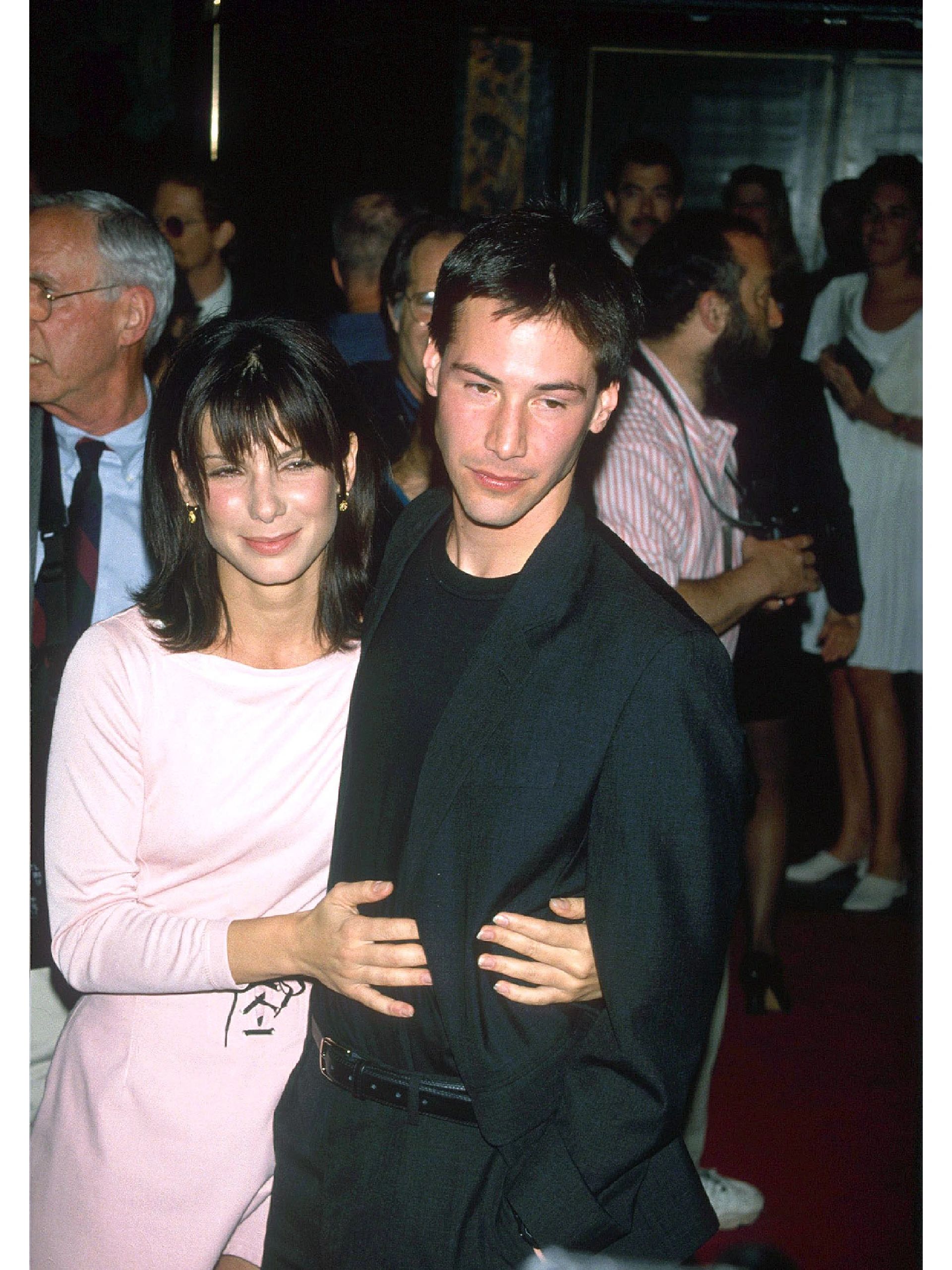 旧照 | keanu reeves和sandra bullock 基努·里维斯