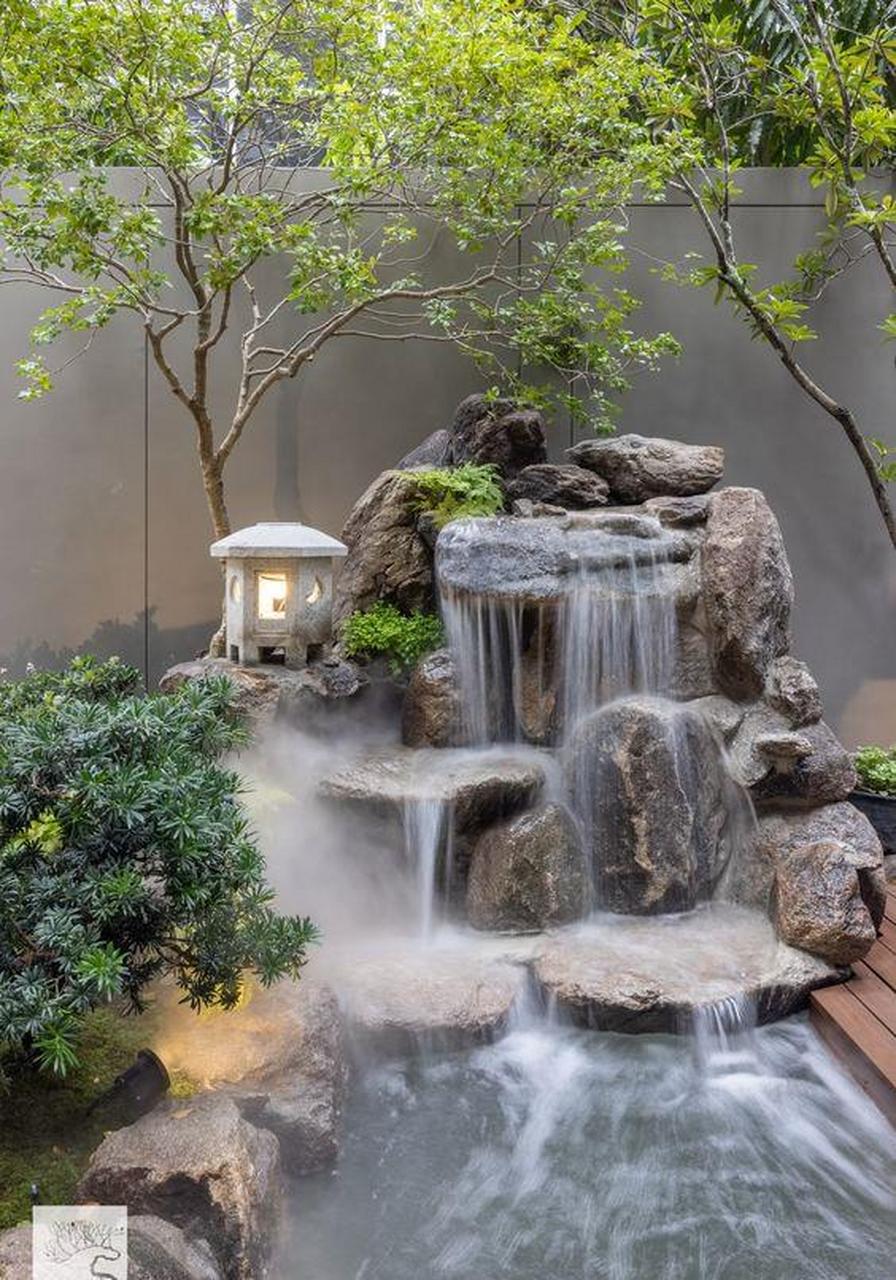 景观设计|跌水小溪流庭院(一) 1.