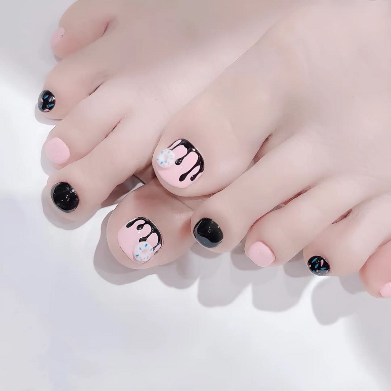 99#脚美甲# #玉足美脚